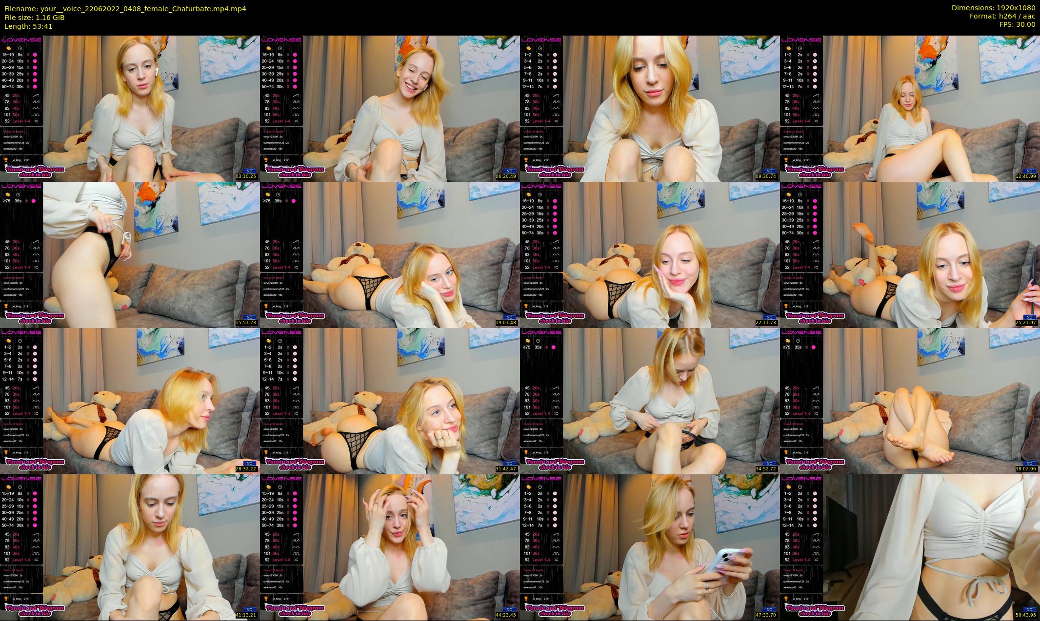 your__voice — 54 minute Chaturbate female cam show recording, 1080p, Jun 22, 2022