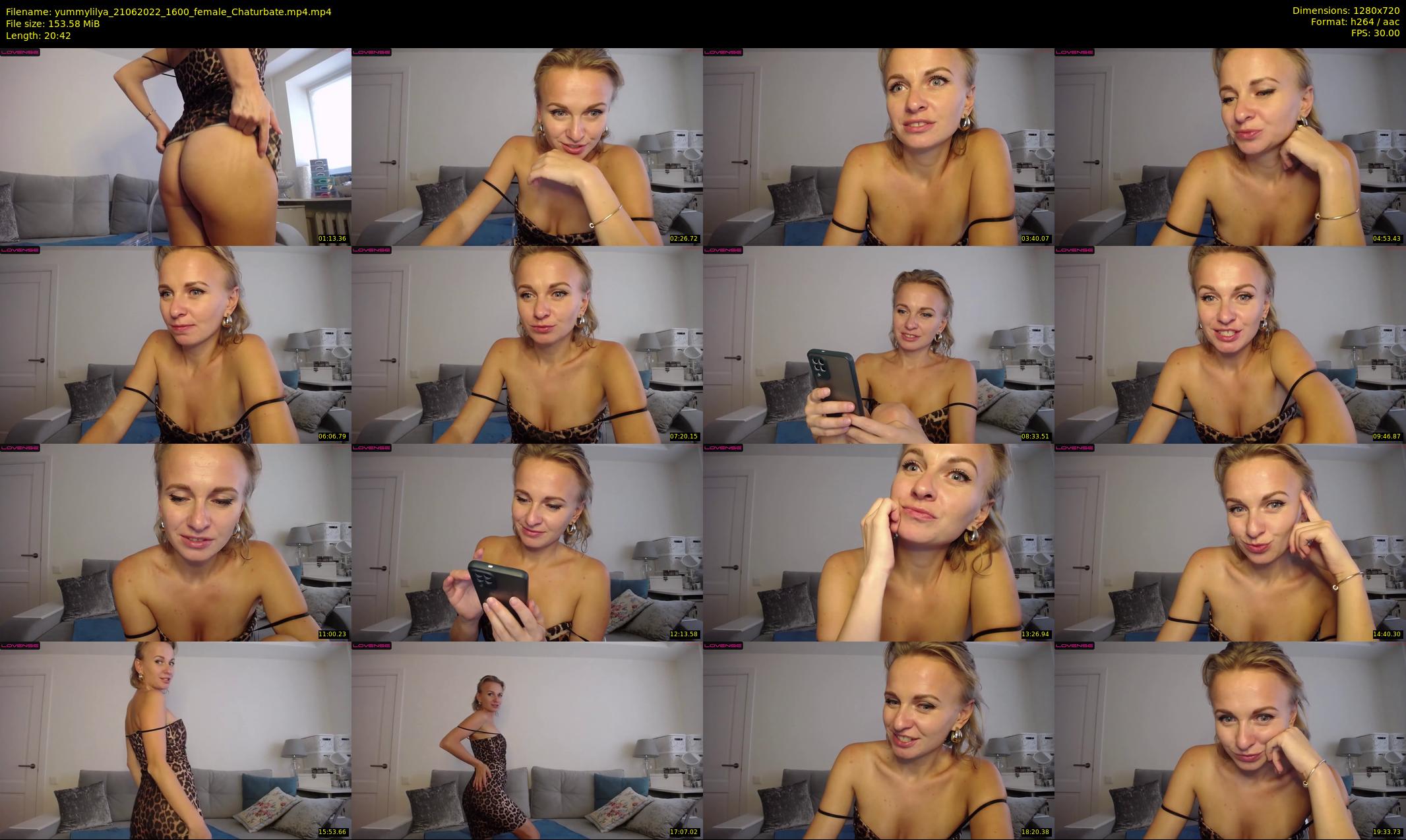 yummylilya — 21 minute Chaturbate female cam show recording, 720p, Jun 21, 2022
