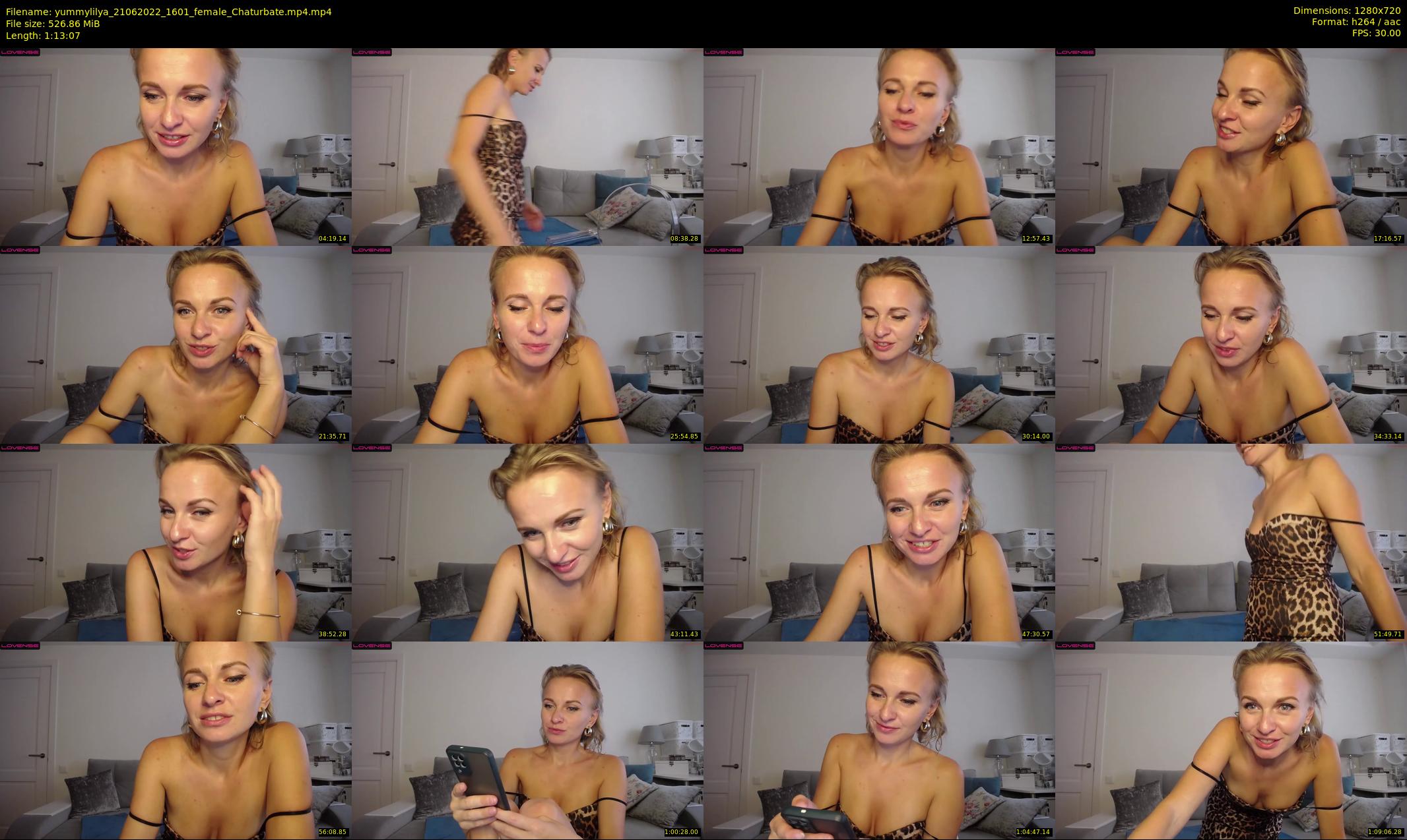 yummylilya — 74 minute Chaturbate female cam show recording, 720p, Jun 21, 2022