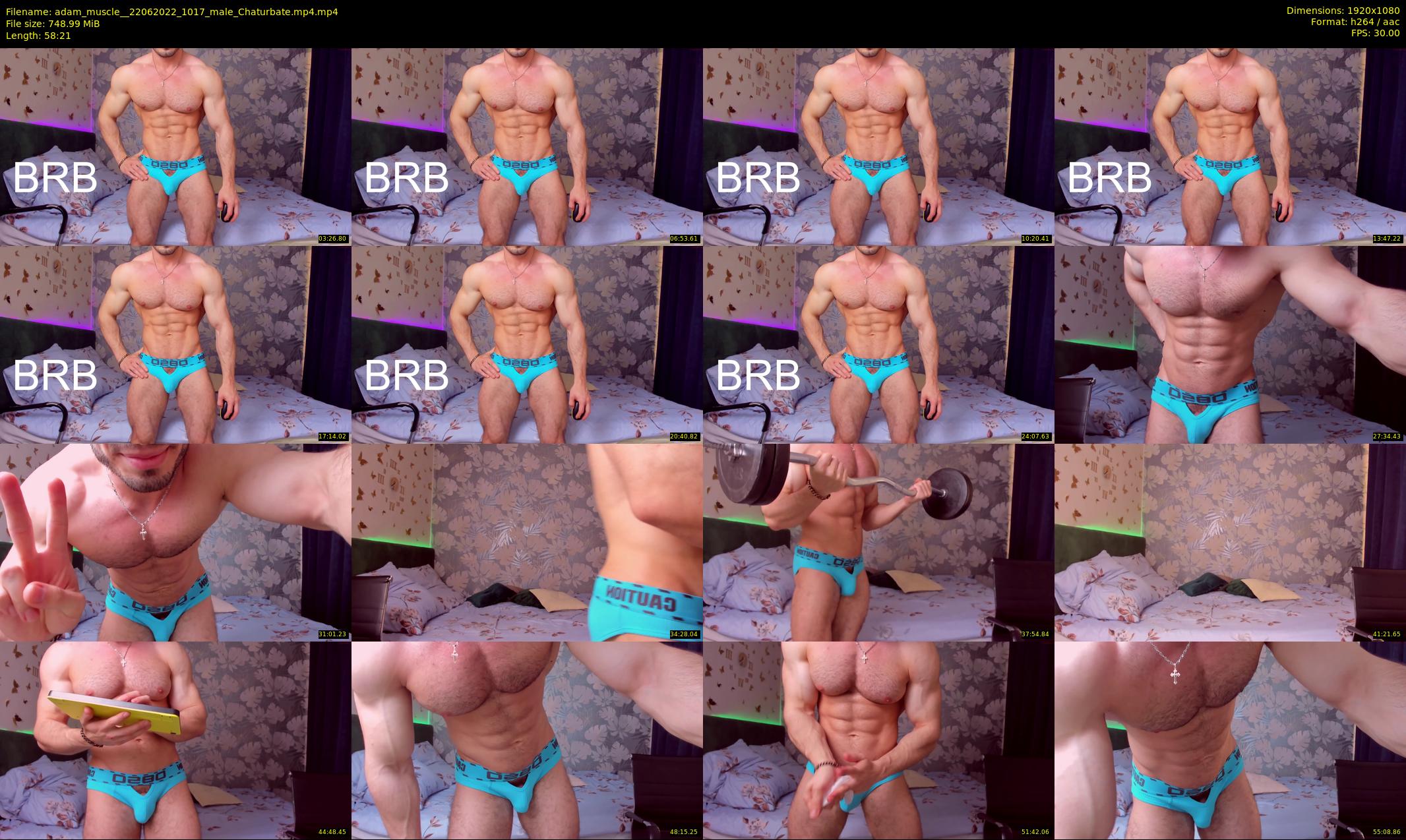 adam_muscle_ — 59 minute Chaturbate male cam show recording, 1080p, Jun 22, 2022