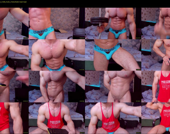 adam_muscle_ — 32 minute Chaturbate male cam show recording, 1080p, Jun 22, 2022