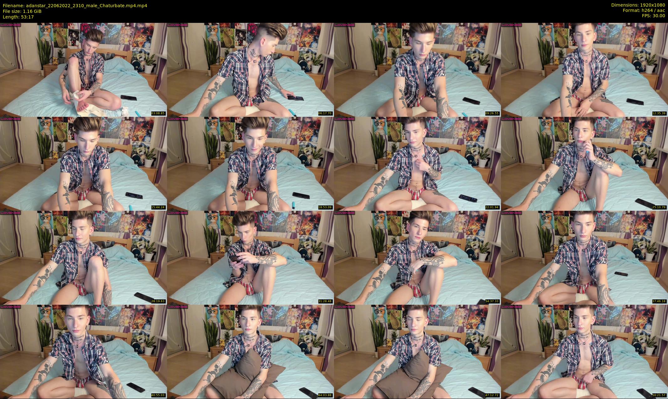 adanstar — 54 minute Chaturbate male cam show recording, 1080p, Jun 22, 2022