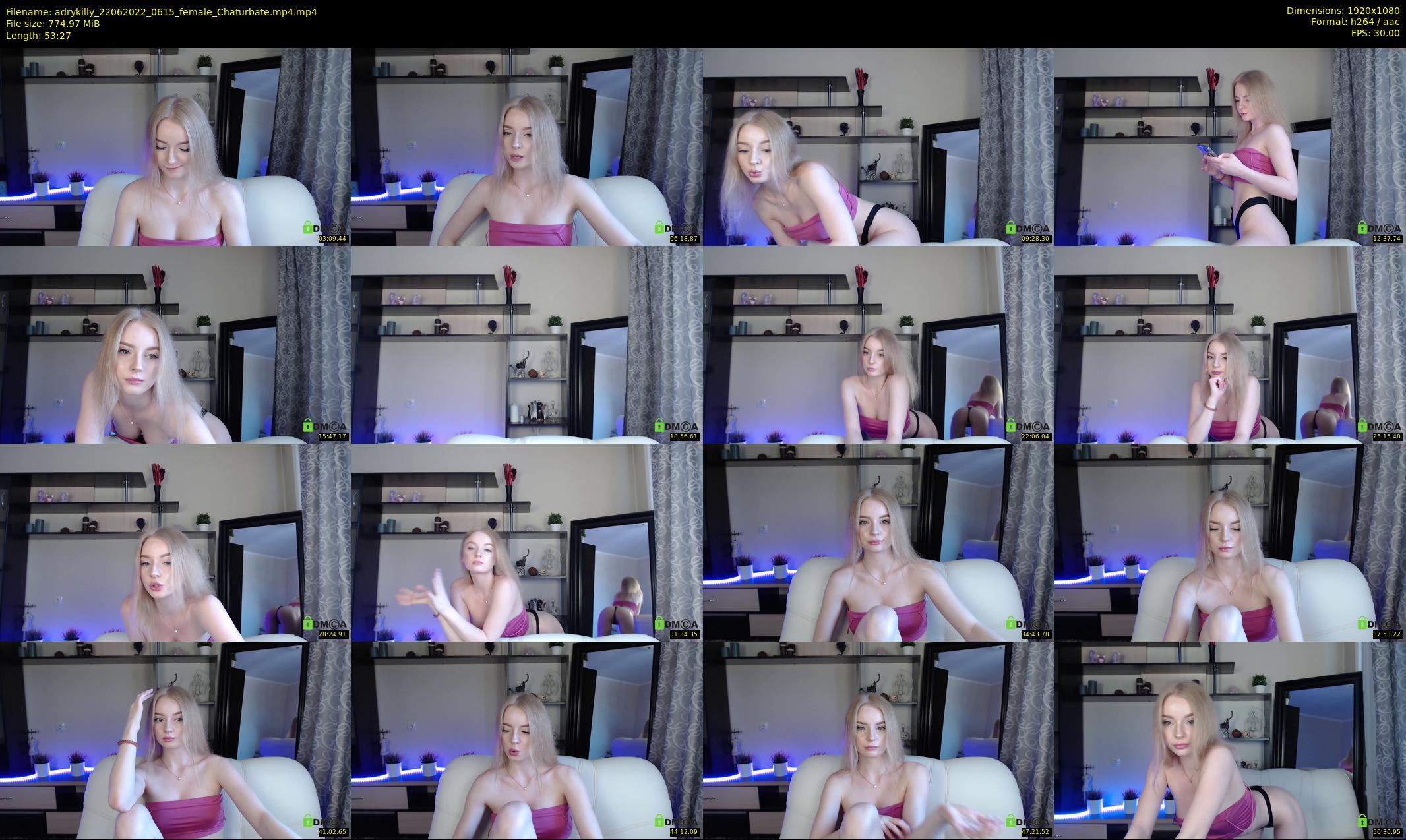 adrykilly — 54 minute Chaturbate female cam show recording, 1080p, Jun 22, 2022