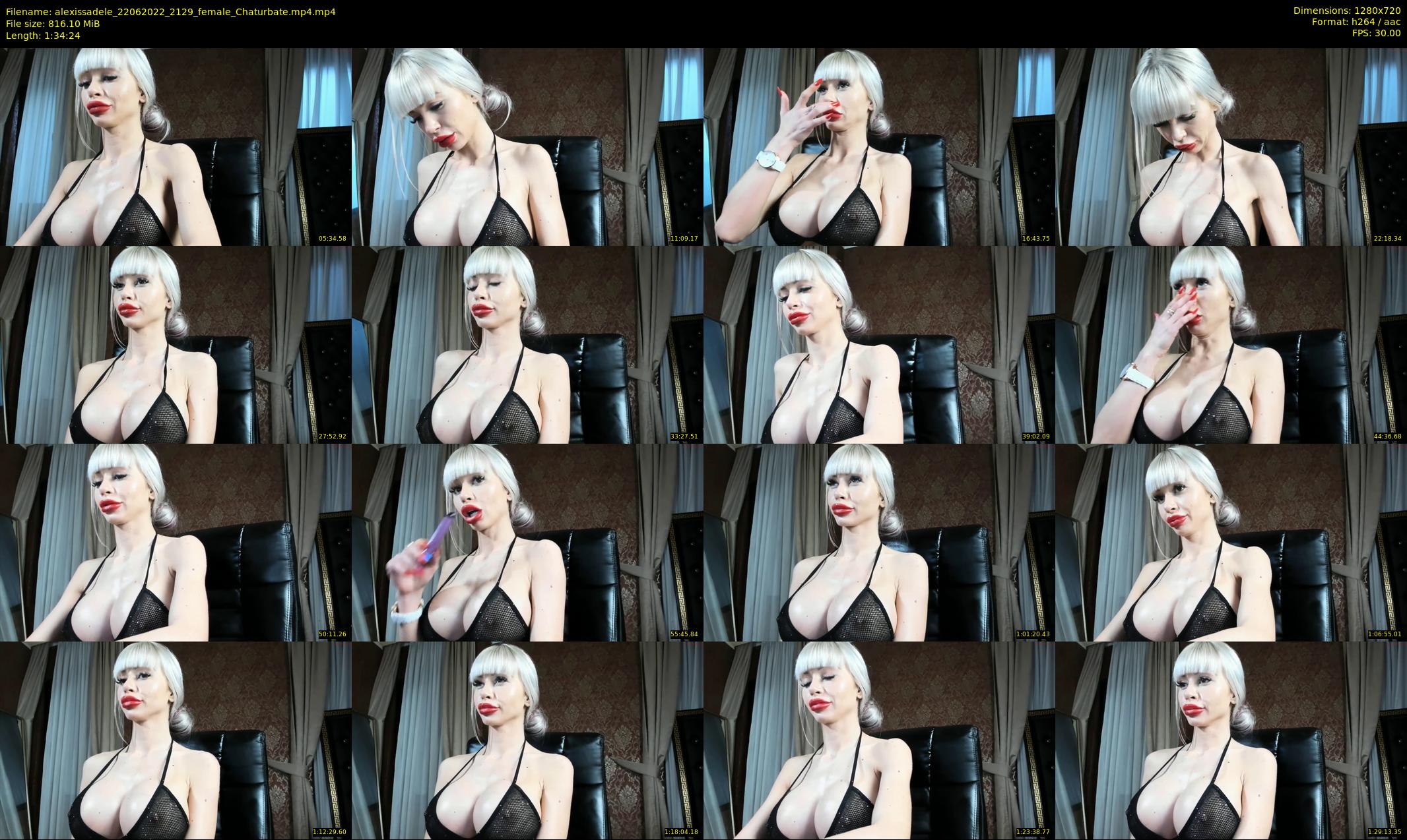 alexissadele — 95 minute Chaturbate female cam show recording, 720p, Jun 22, 2022