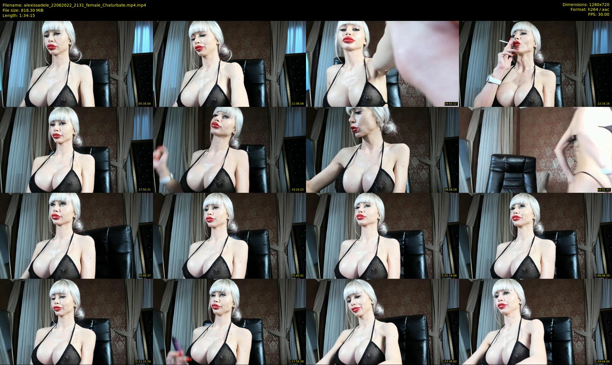 alexissadele — 95 minute Chaturbate female cam show recording, 720p, Jun 22, 2022