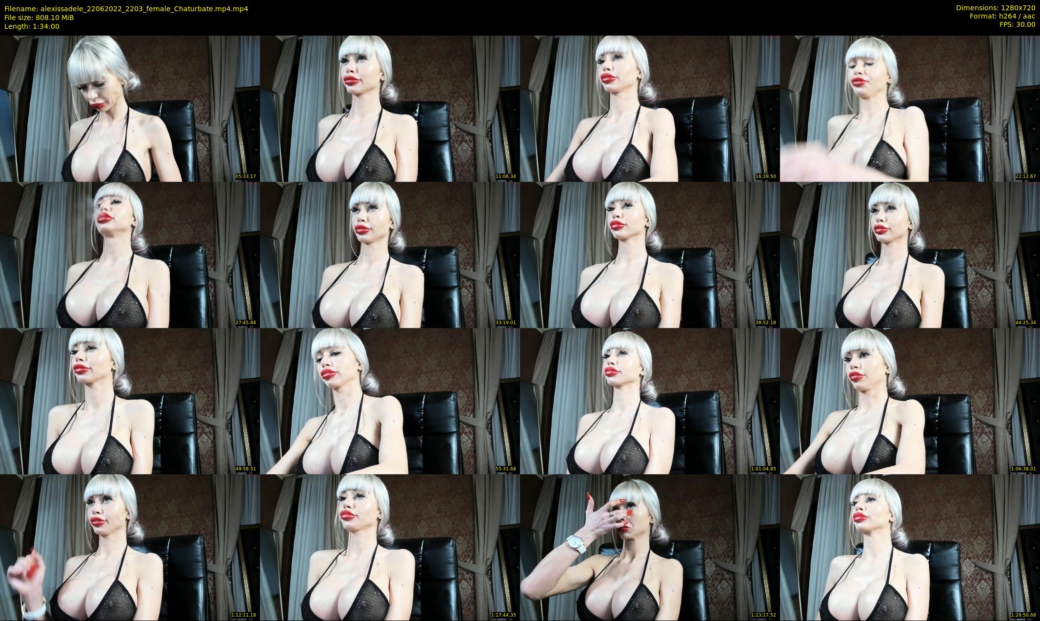 alexissadele — 94 minute Chaturbate female cam show recording, 720p, Jun 22, 2022