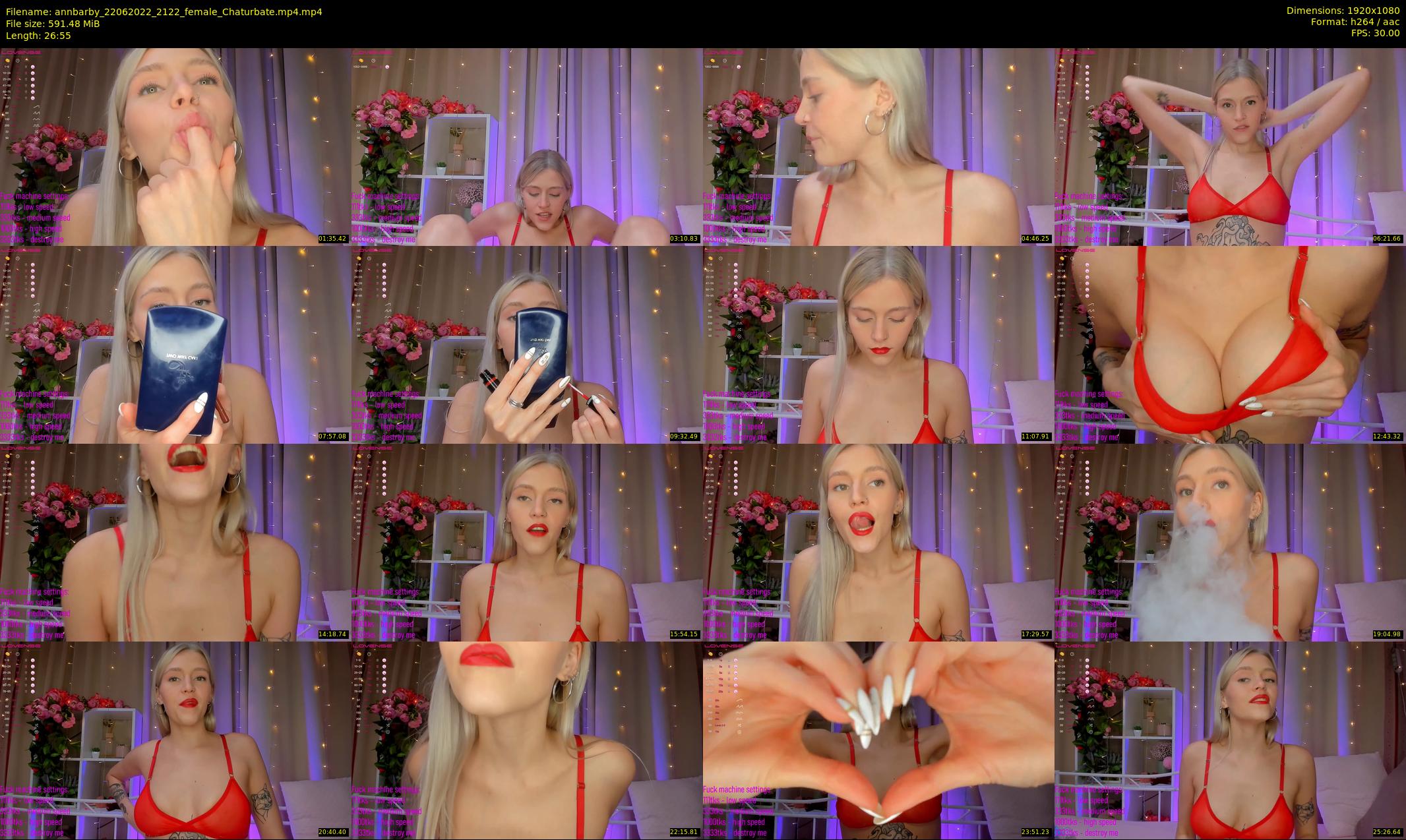 annbarby — 27 minute Chaturbate female cam show recording, 1080p, Jun 22, 2022