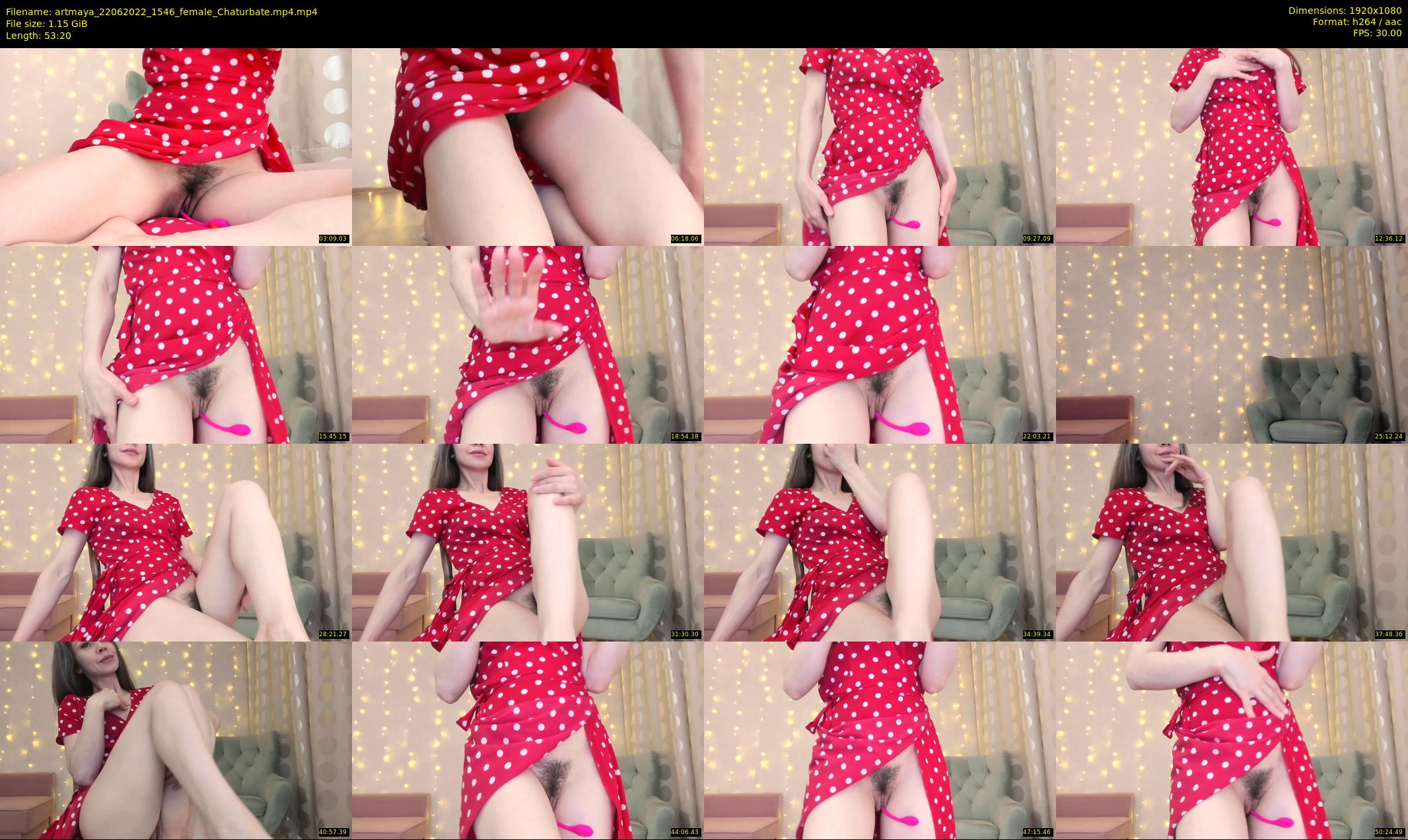 artmaya — 54 minute Chaturbate female cam show recording, 1080p, Jun 22, 2022
