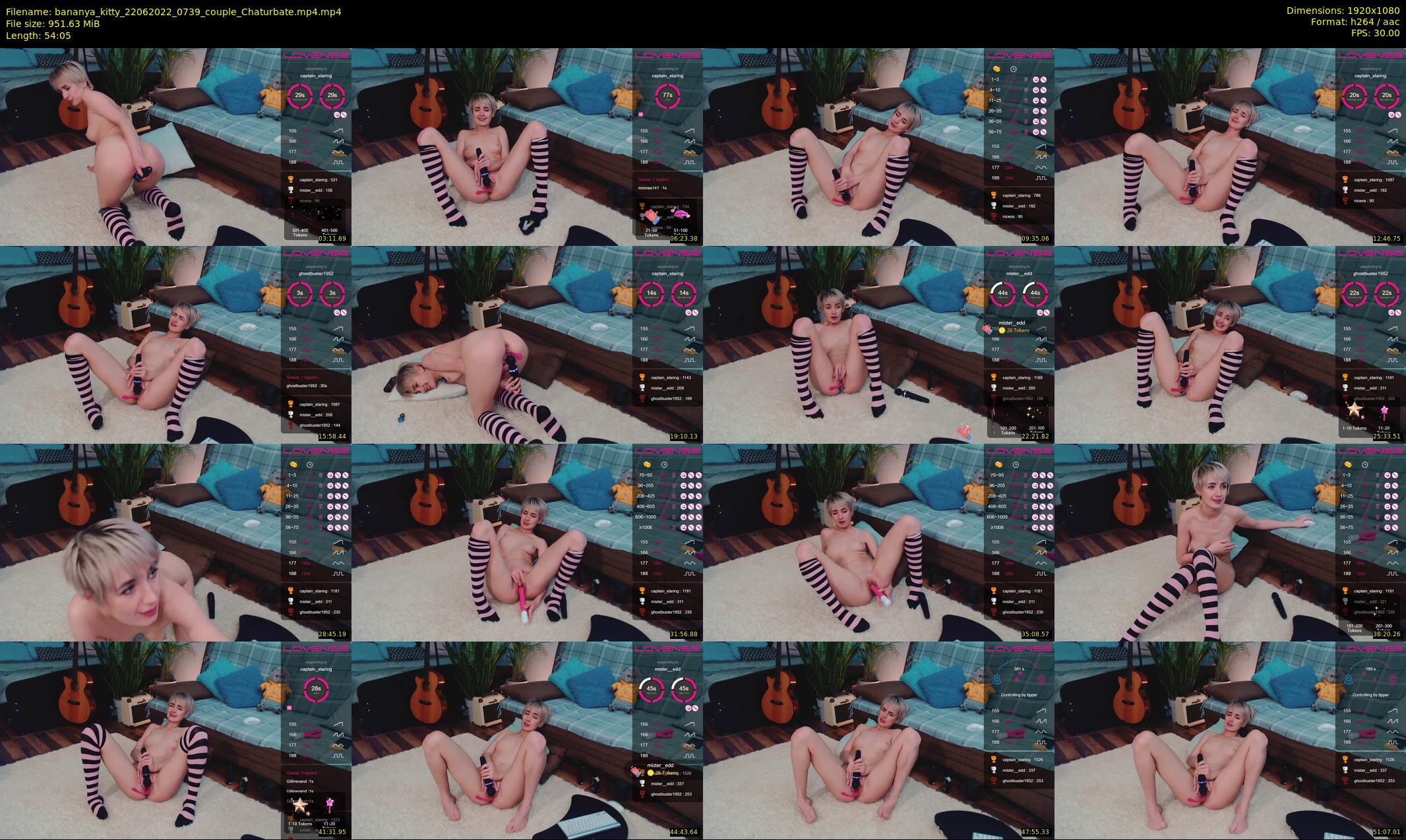 bananya_kitty — 55 minute Chaturbate couple cam show recording, 1080p, Jun 22, 2022
