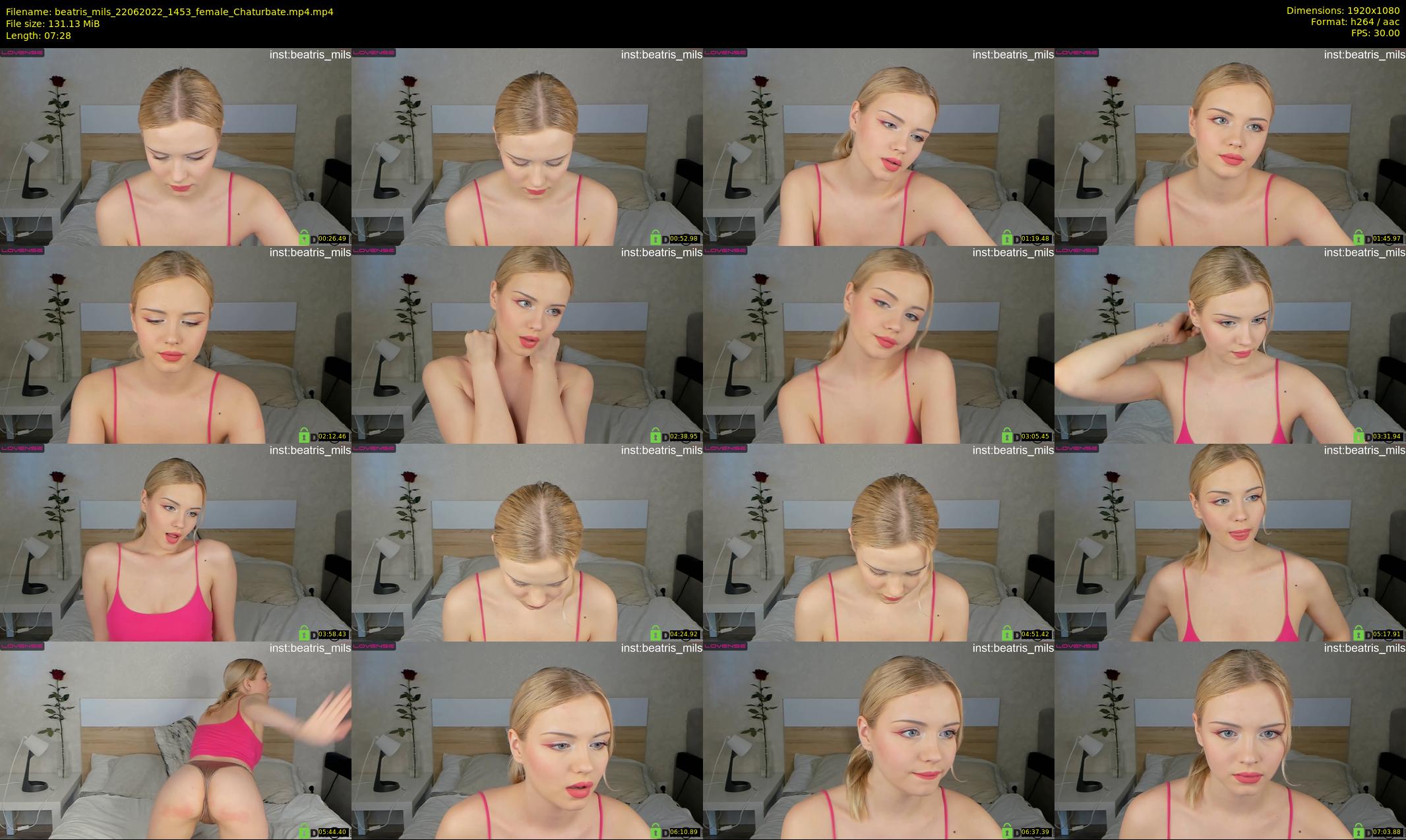 beatris_mils — 8 minute Chaturbate female cam show recording, 1080p, Jun 22, 2022