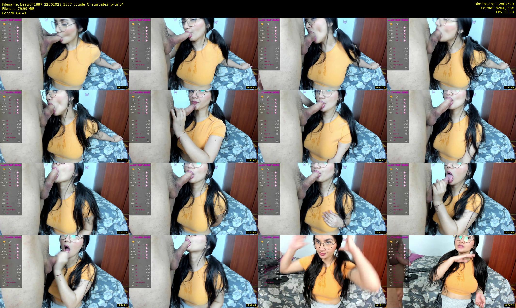 beawolf1887 — 5 minute Chaturbate couple cam show recording, 720p, Jun 22, 2022