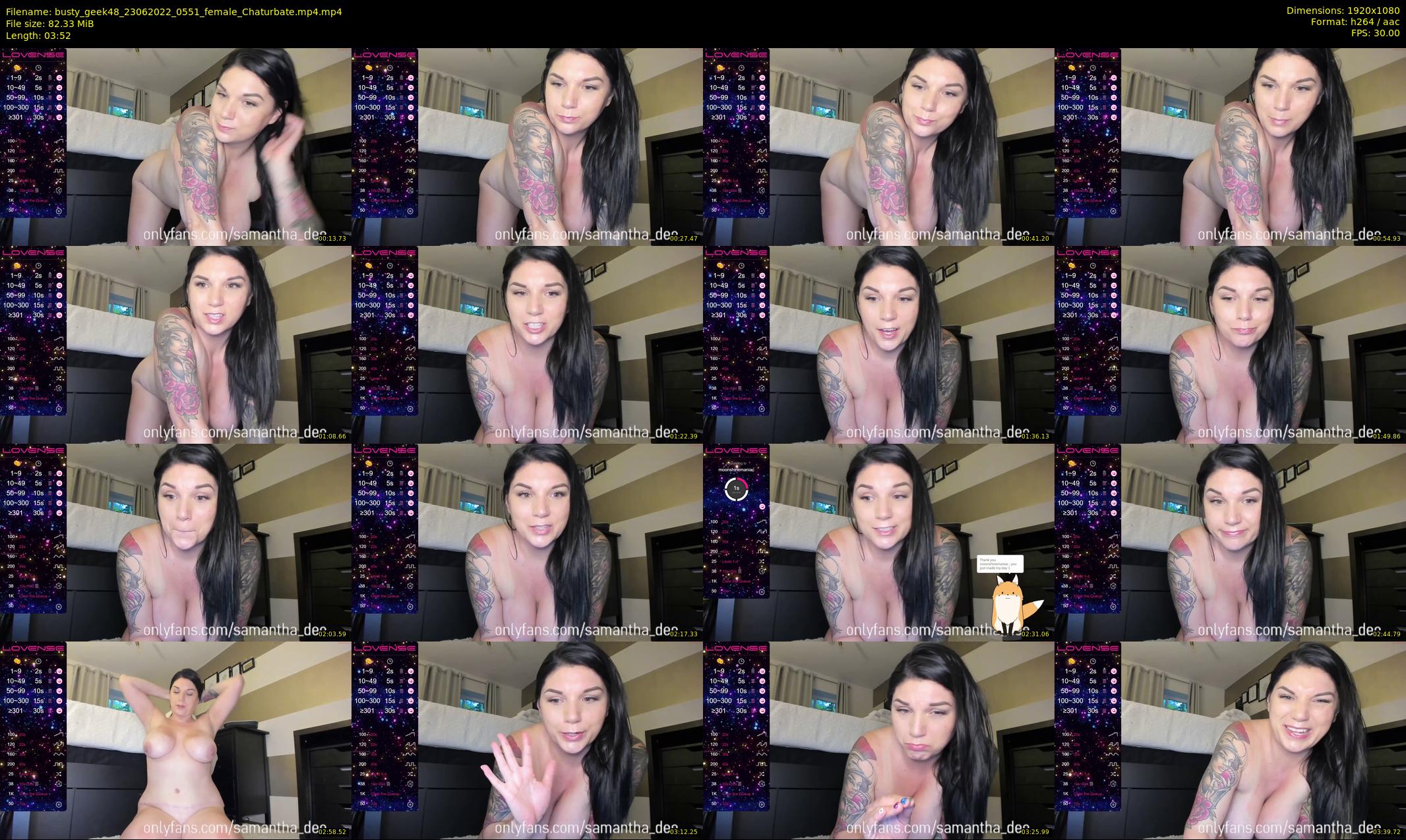 busty_geek48 — 4 minute Chaturbate female cam show recording, 1080p, Jun 23, 2022