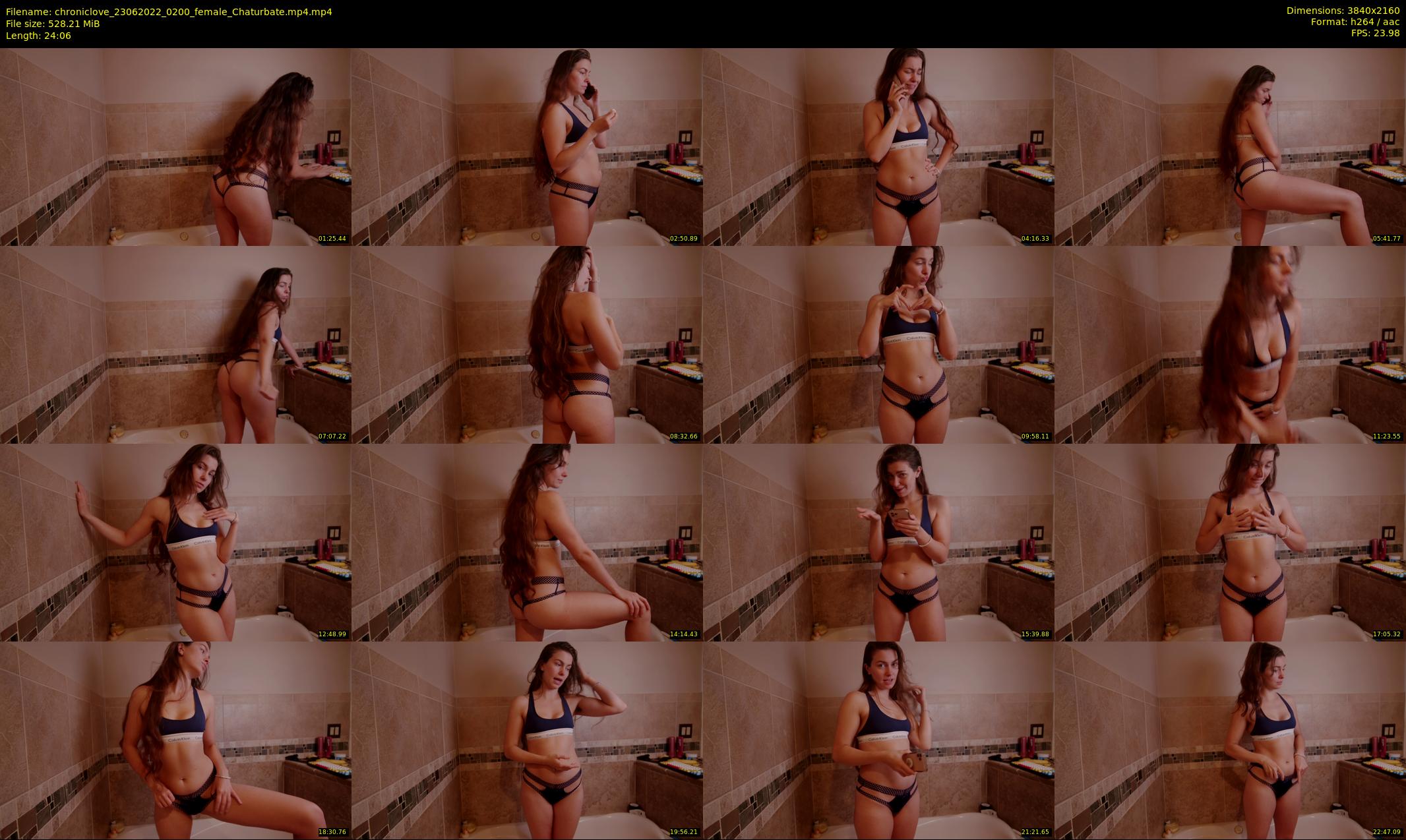 chroniclove — 25 minute Chaturbate female cam show recording, 4K, Jun 23, 2022
