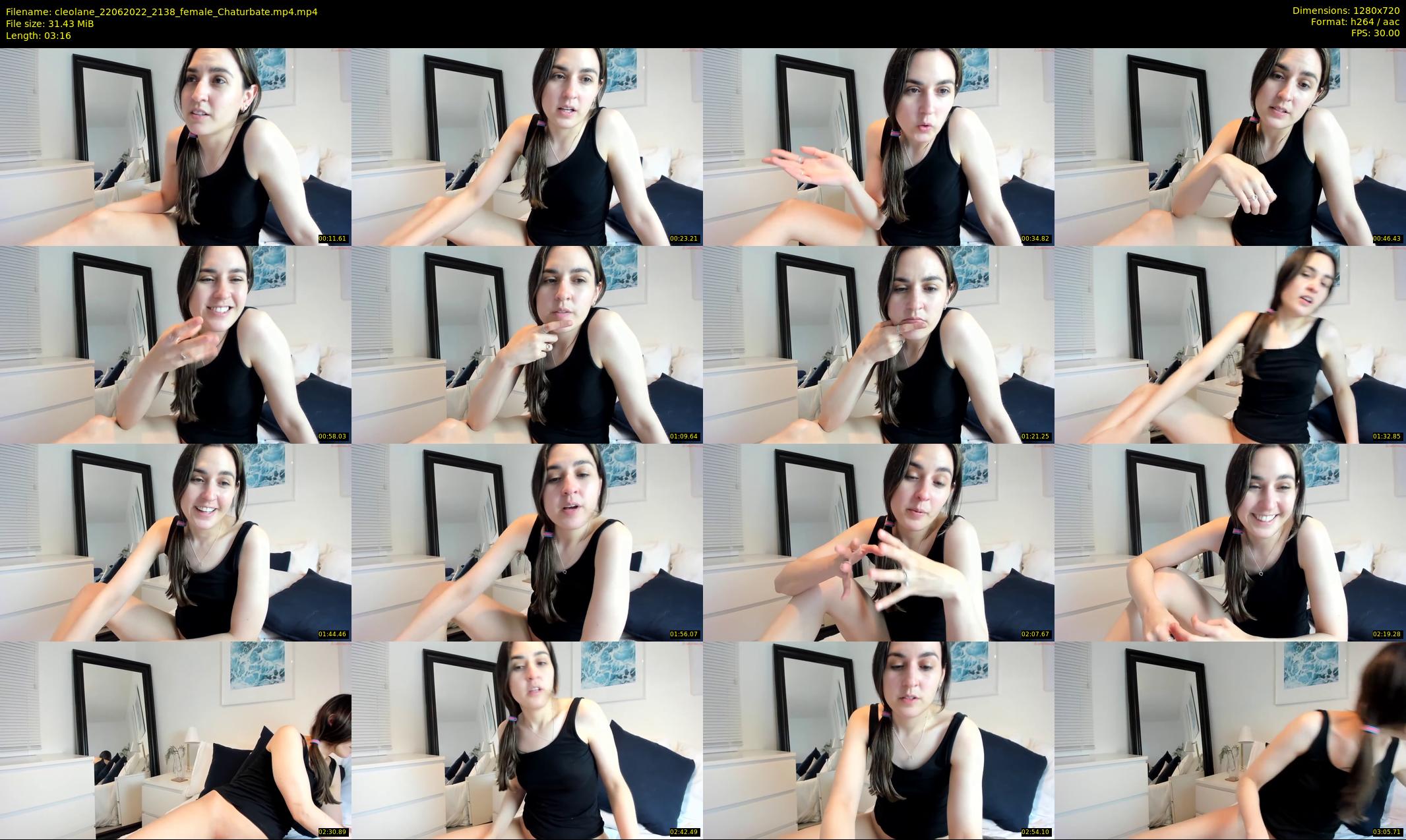 cleolane — 4 minute Chaturbate female cam show recording, 720p, Jun 22, 2022