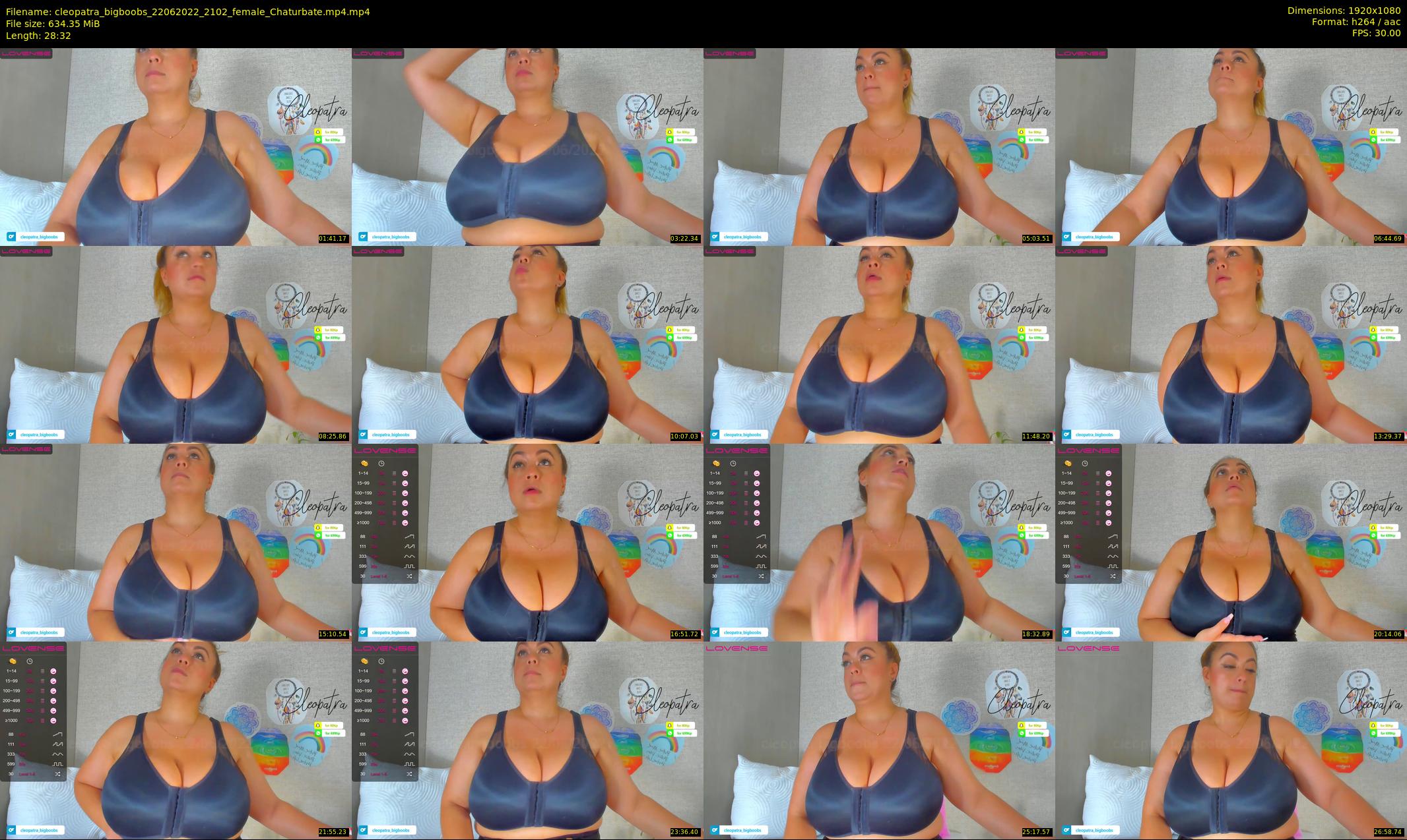 cleopatra_bigboobs — 29 minute Chaturbate female cam show recording, 1080p, Jun 22, 2022