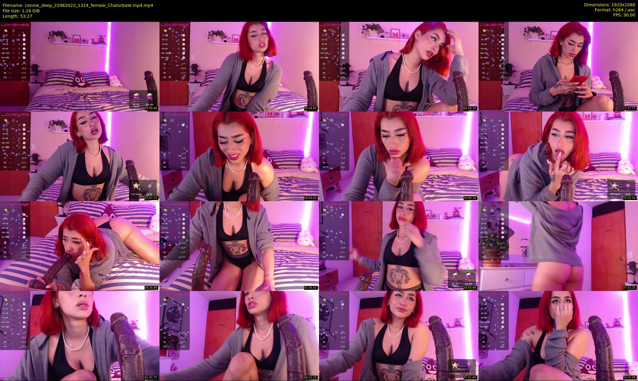connie_deep — 54 minute Chaturbate female cam show recording, 1080p, Jun 22, 2022