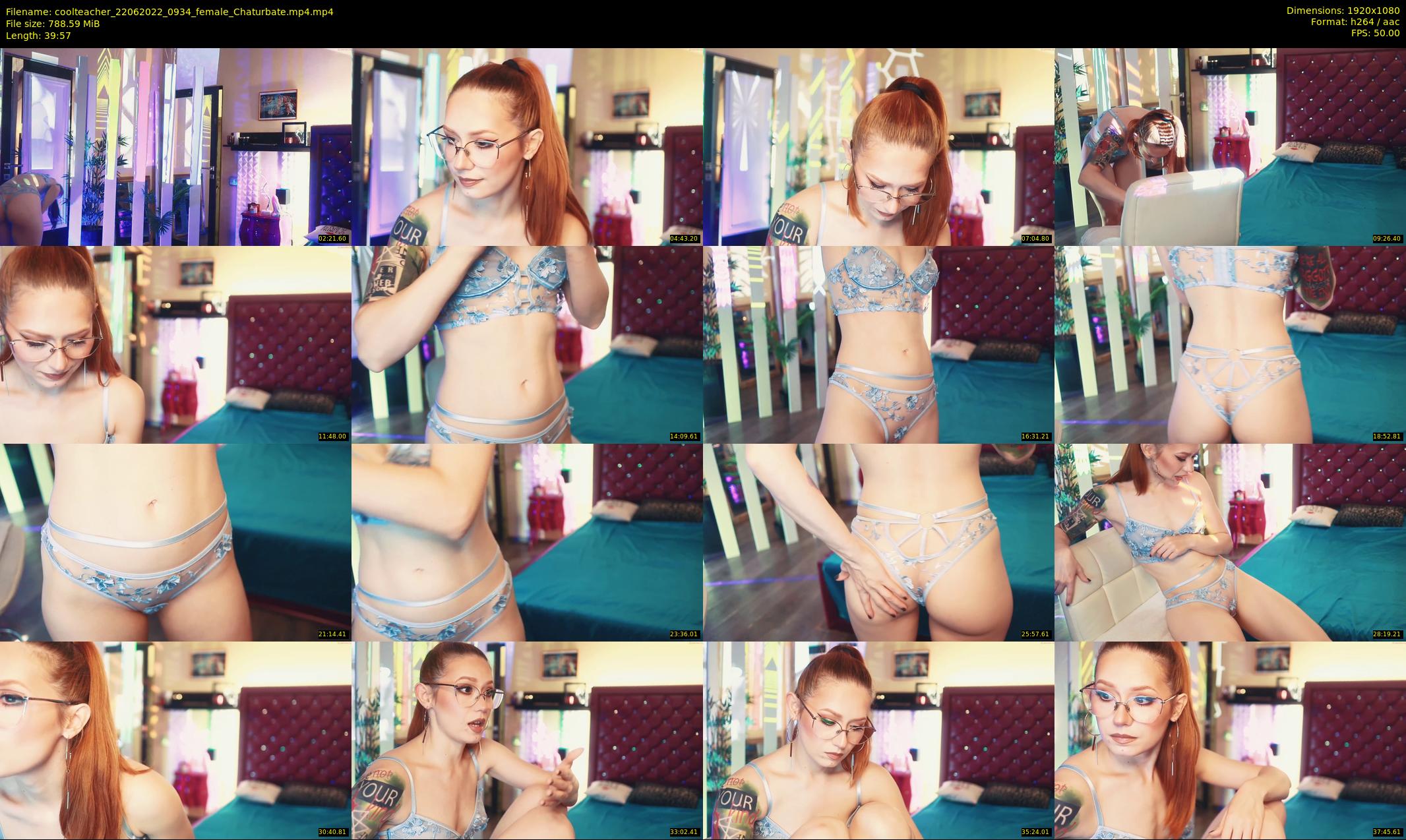 coolteacher — 40 minute Chaturbate female cam show recording, 1080p, Jun 22, 2022