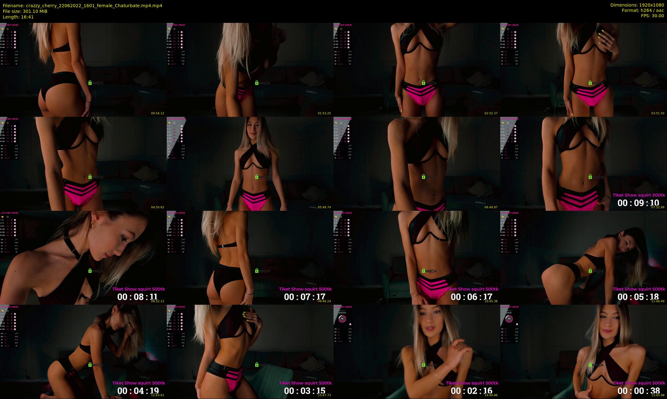 crazzy_cherry — 17 minute Chaturbate female cam show recording, 1080p, Jun 22, 2022