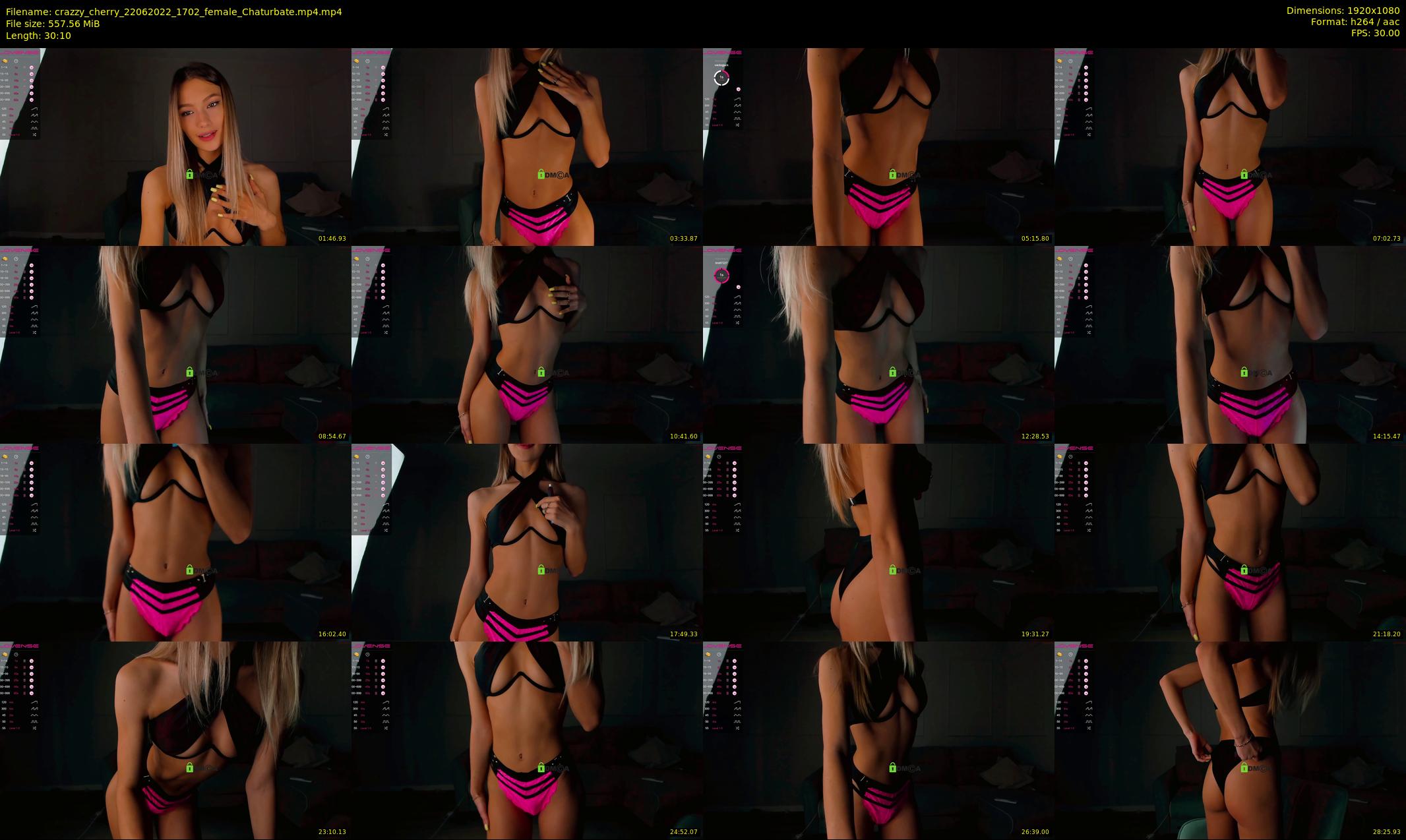 crazzy_cherry — 31 minute Chaturbate female cam show recording, 1080p, Jun 22, 2022