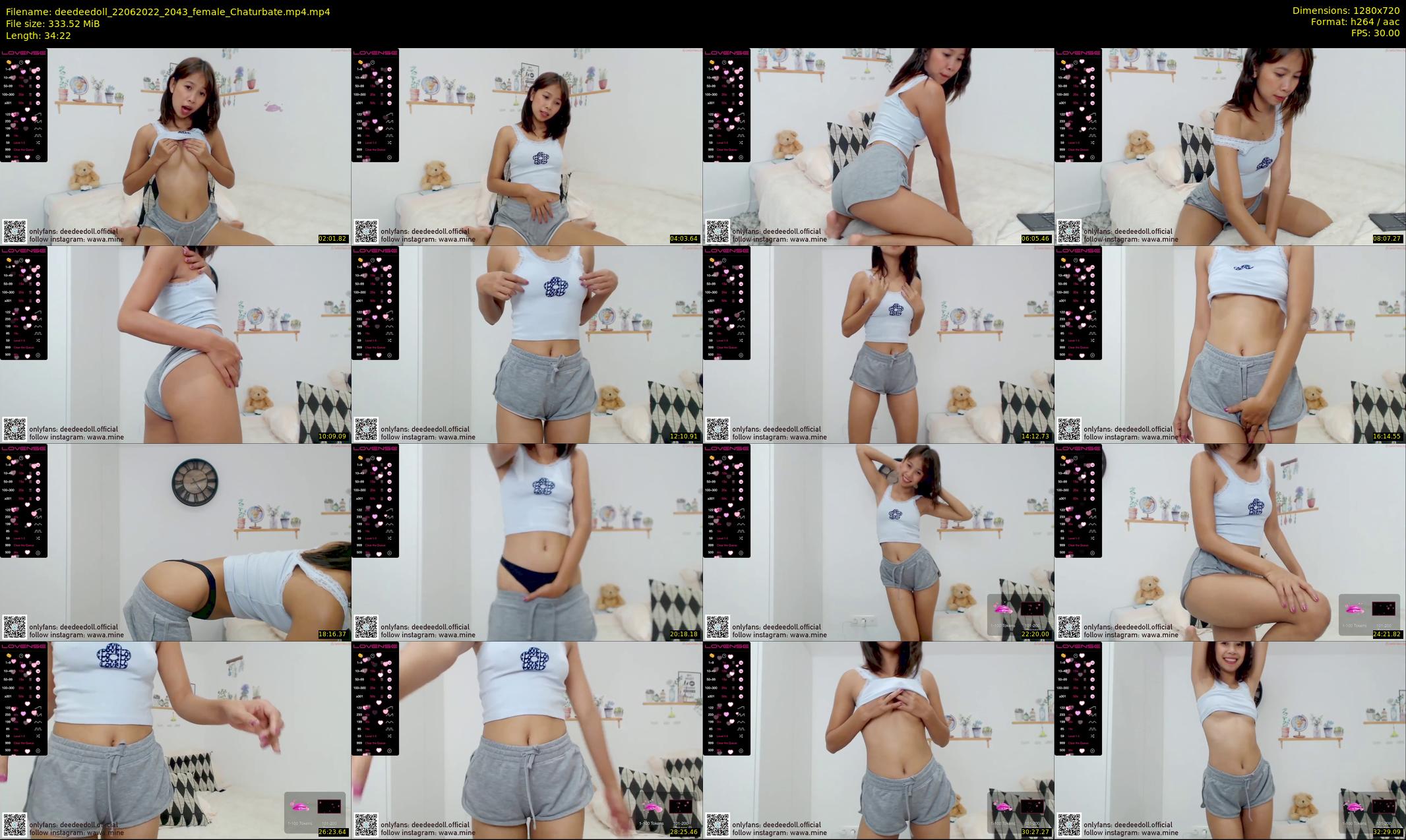 deedeedoll — 35 minute Chaturbate female cam show recording, 720p, Jun 22, 2022