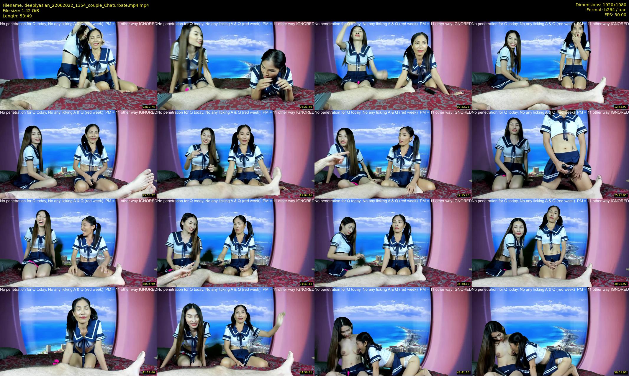 deeplyasian — 54 minute Chaturbate couple cam show recording, 1080p, Jun 22, 2022