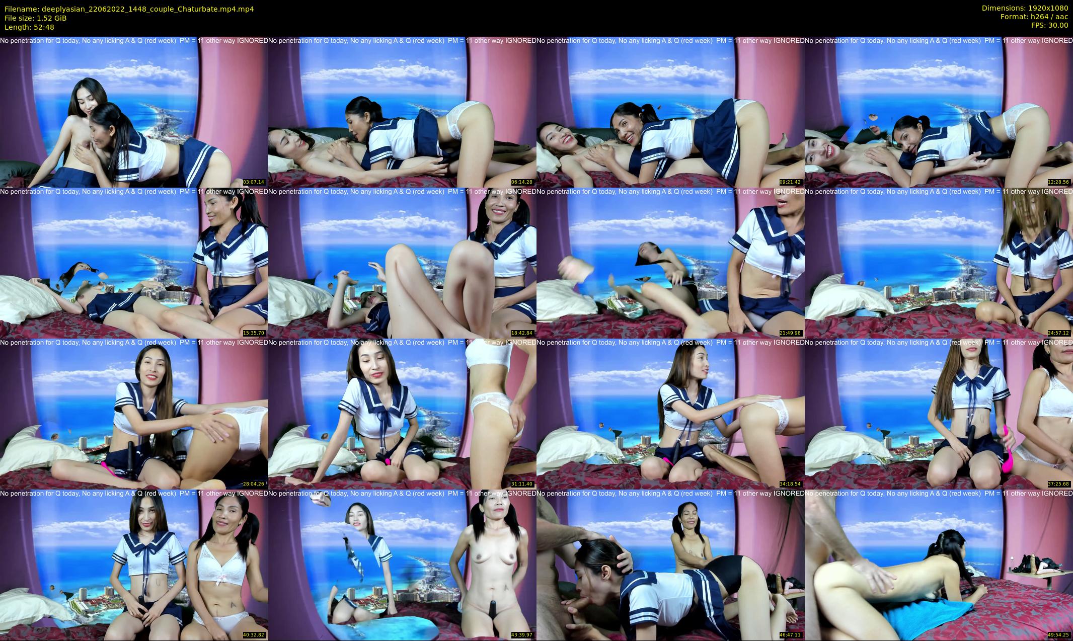 deeplyasian — 53 minute Chaturbate couple cam show recording, 1080p, Jun 22, 2022