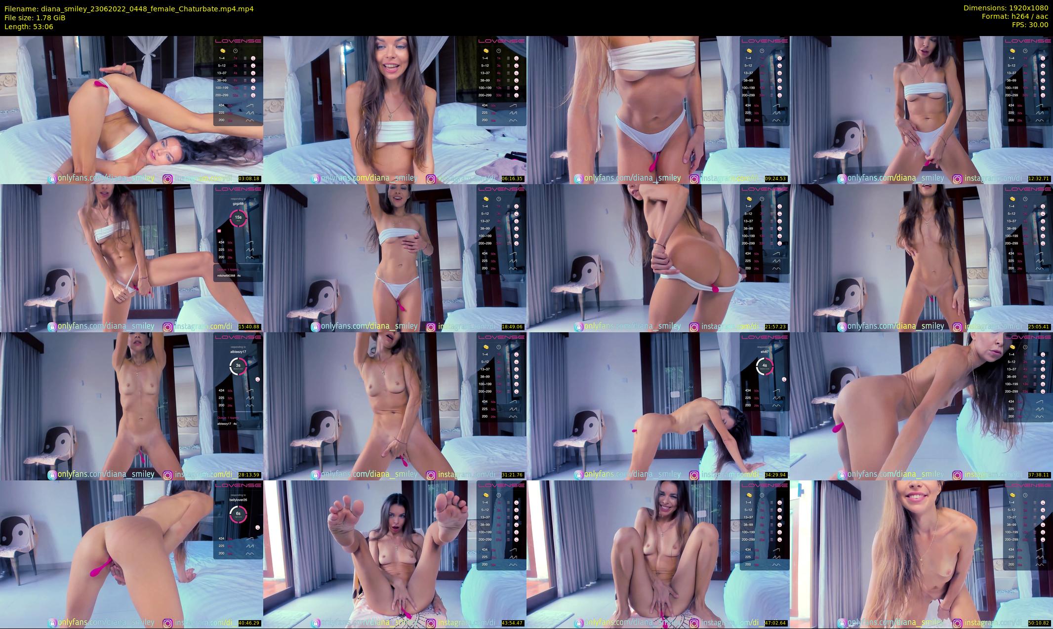 diana_smiley — 54 minute Chaturbate female cam show recording, 1080p, Jun 23, 2022