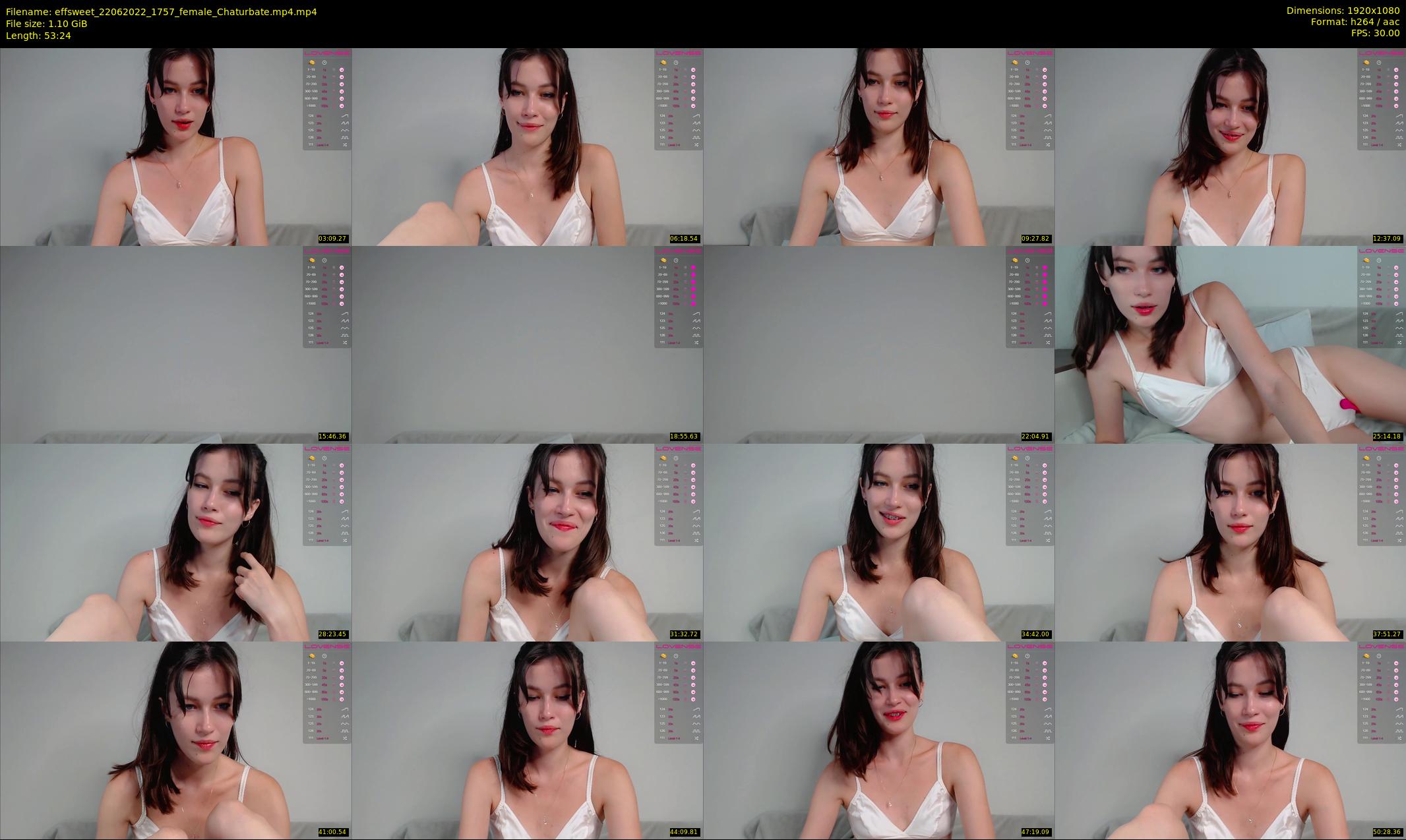 effsweet — 54 minute Chaturbate female cam show recording, 1080p, Jun 22, 2022