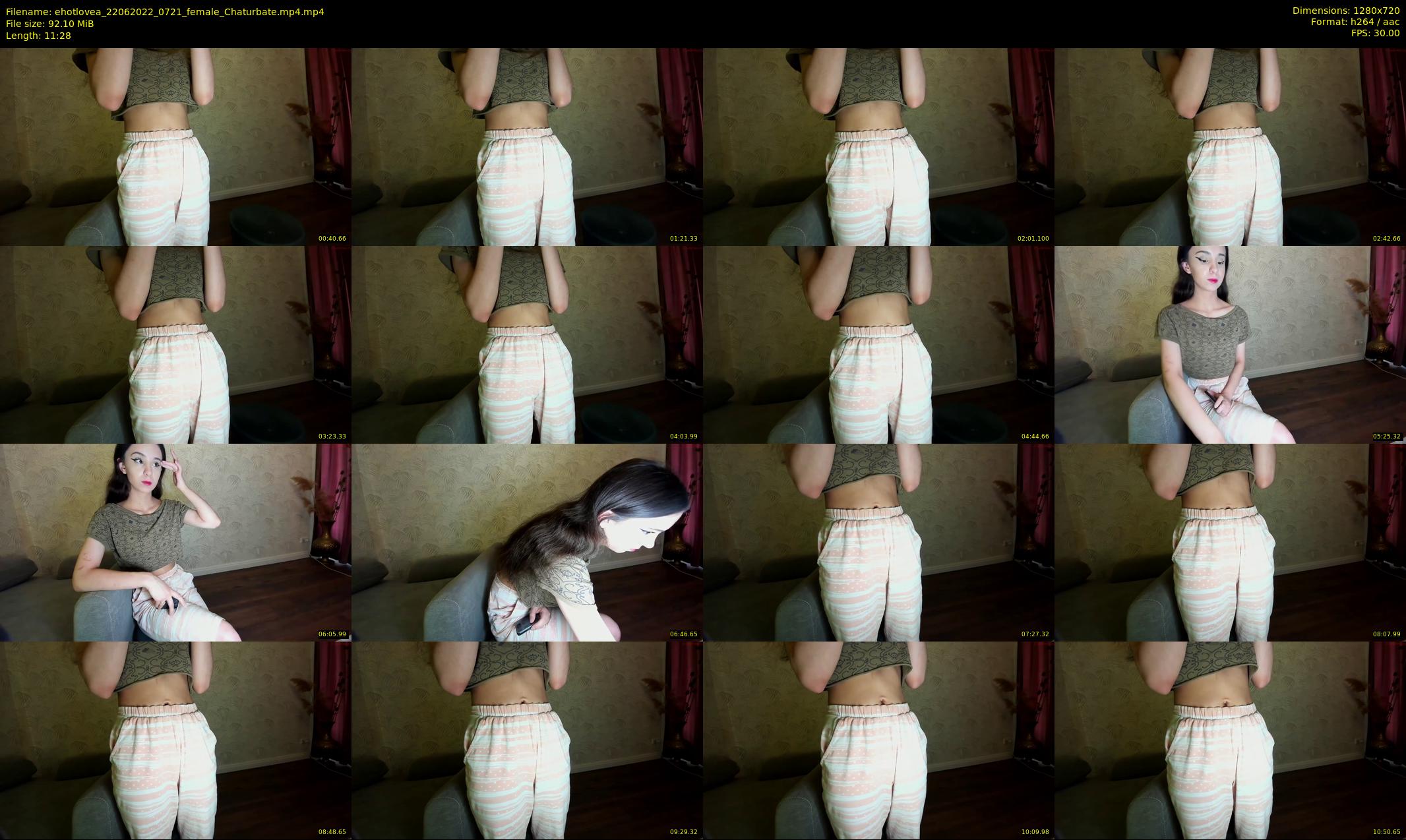 ehotlovea — 12 minute Chaturbate female cam show recording, 720p, Jun 22, 2022