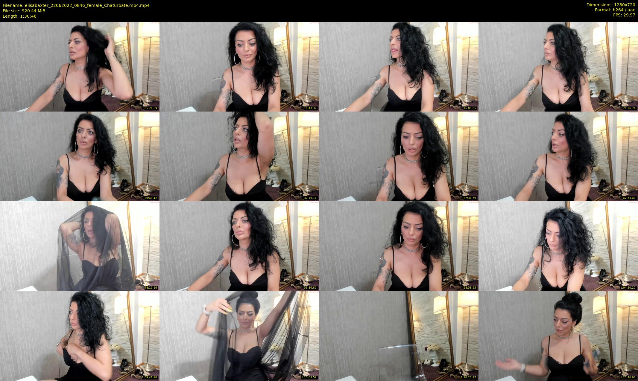 elisabaxter — 91 minute Chaturbate female cam show recording, 720p, Jun 22, 2022