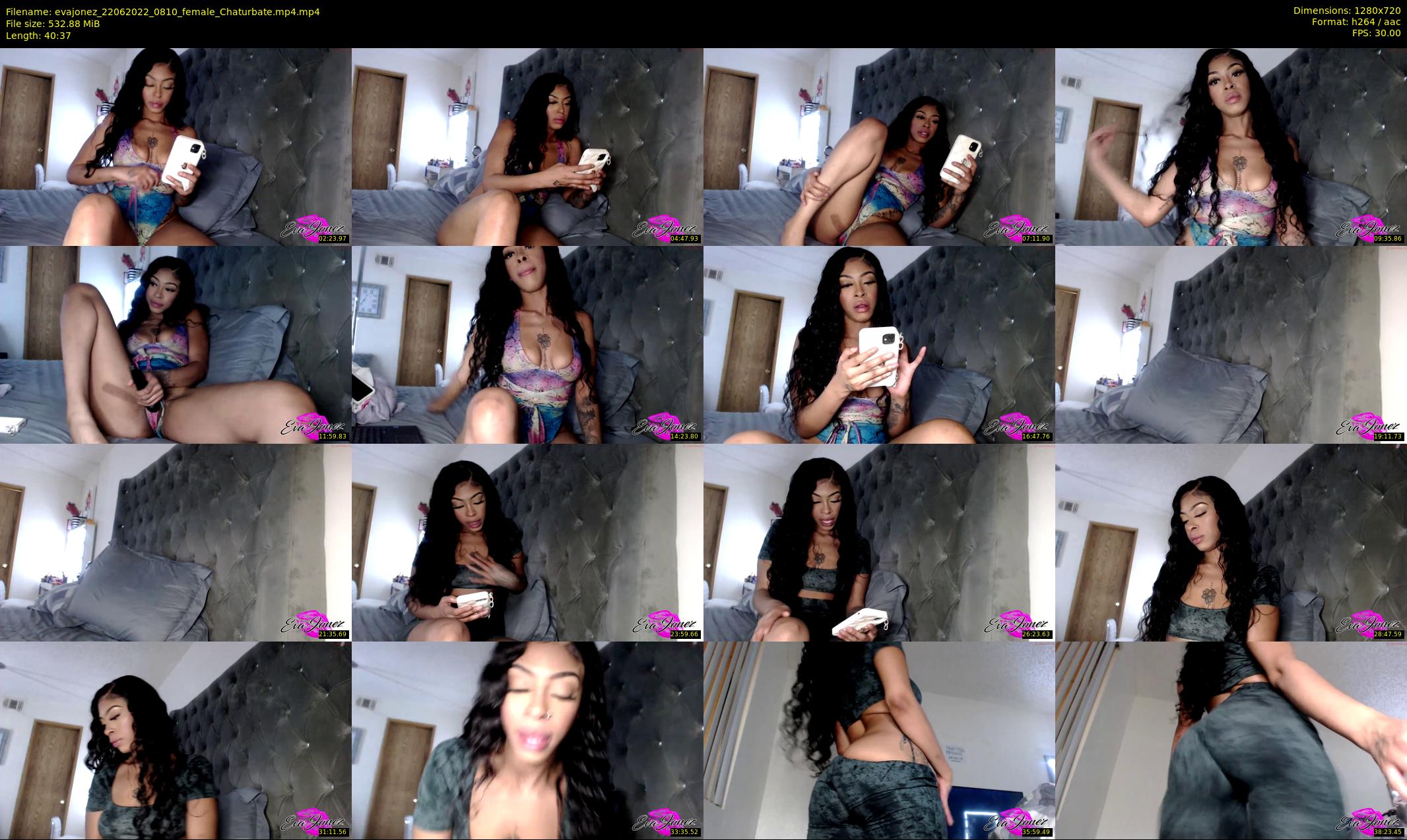evajonez — 41 minute Chaturbate female cam show recording, 720p, Jun 22, 2022