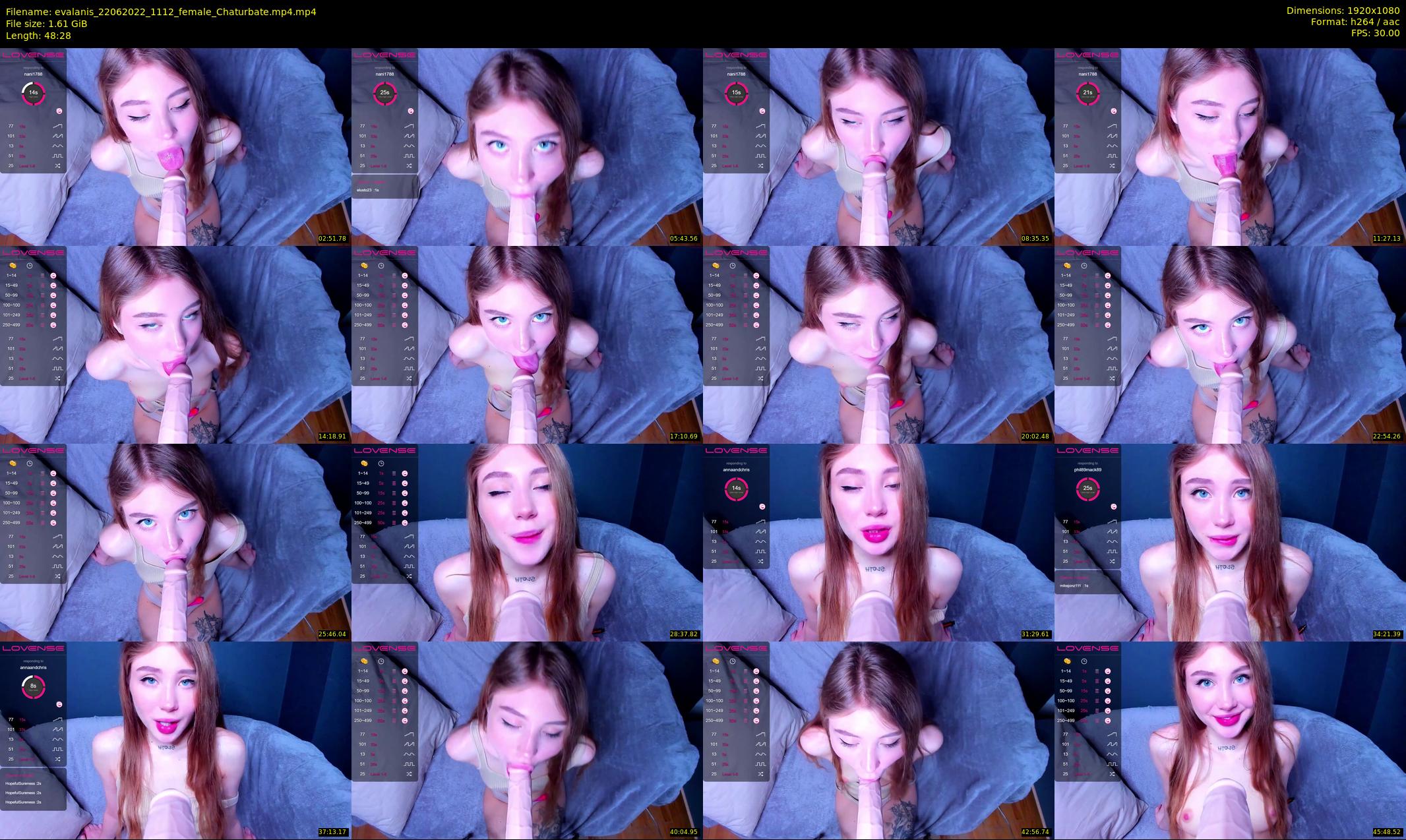 evalanis — 49 minute Chaturbate couple cam show recording, 1080p, Jun 22, 2022
