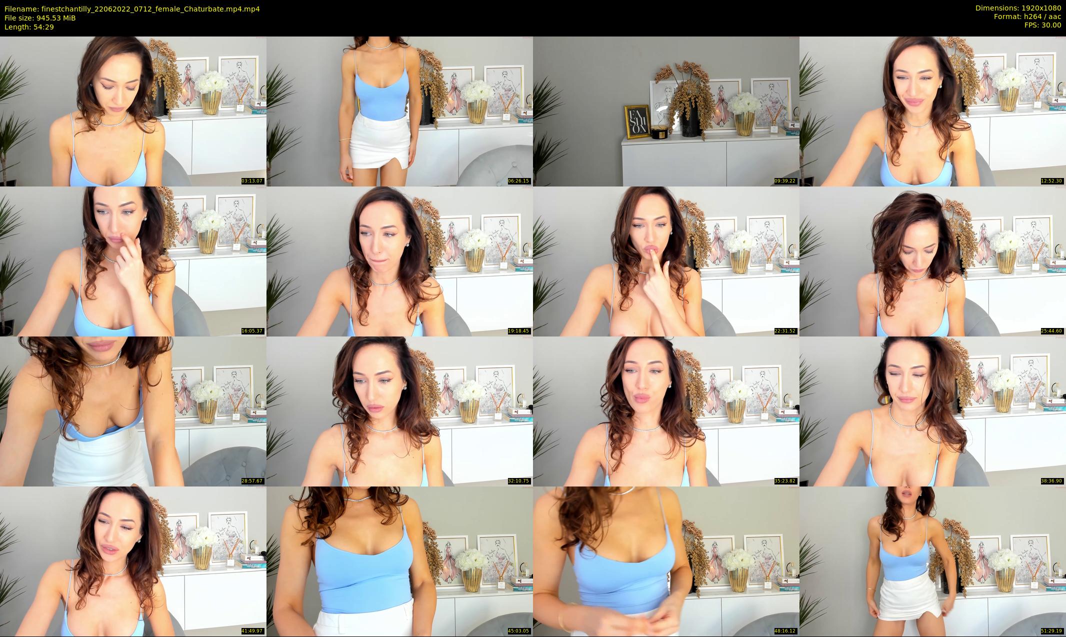 finestchantilly — 55 minute Chaturbate female cam show recording, 1080p, Jun 22, 2022