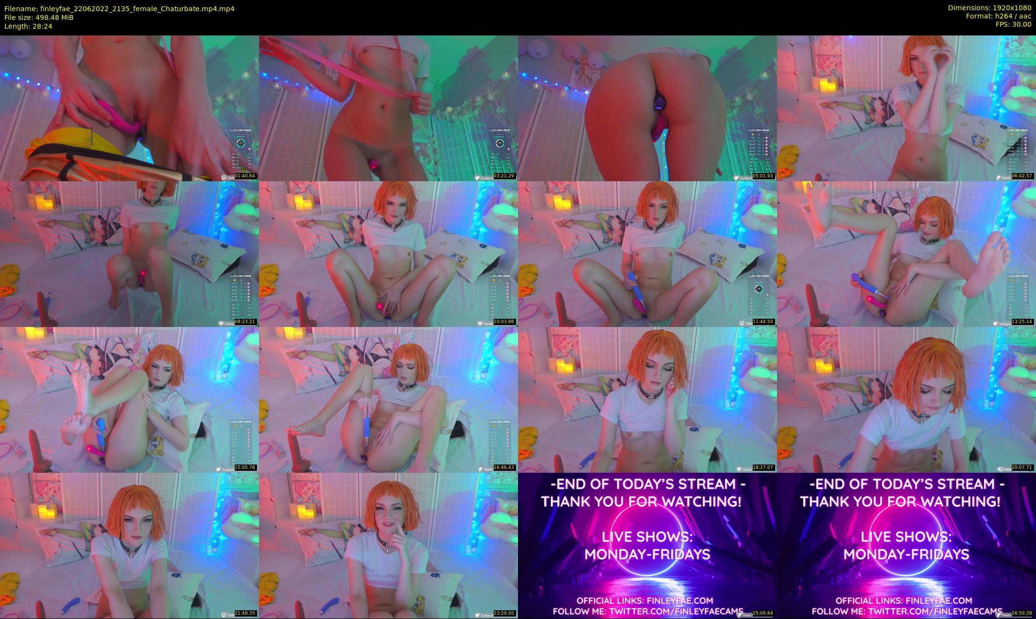 finleyfae — 29 minute Chaturbate female cam show recording, 1080p, Jun 22, 2022