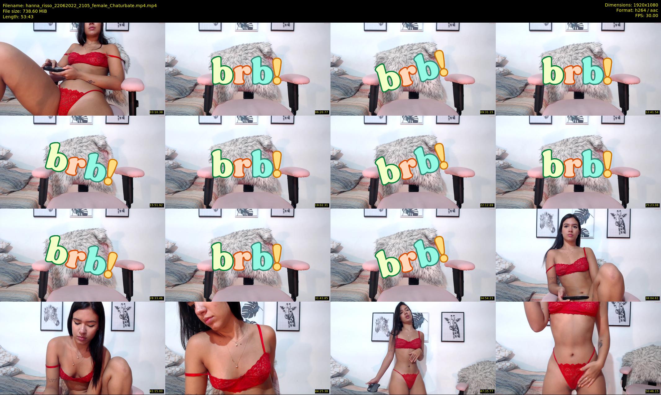 hanna_risso — 54 minute Chaturbate female cam show recording, 1080p, Jun 22, 2022