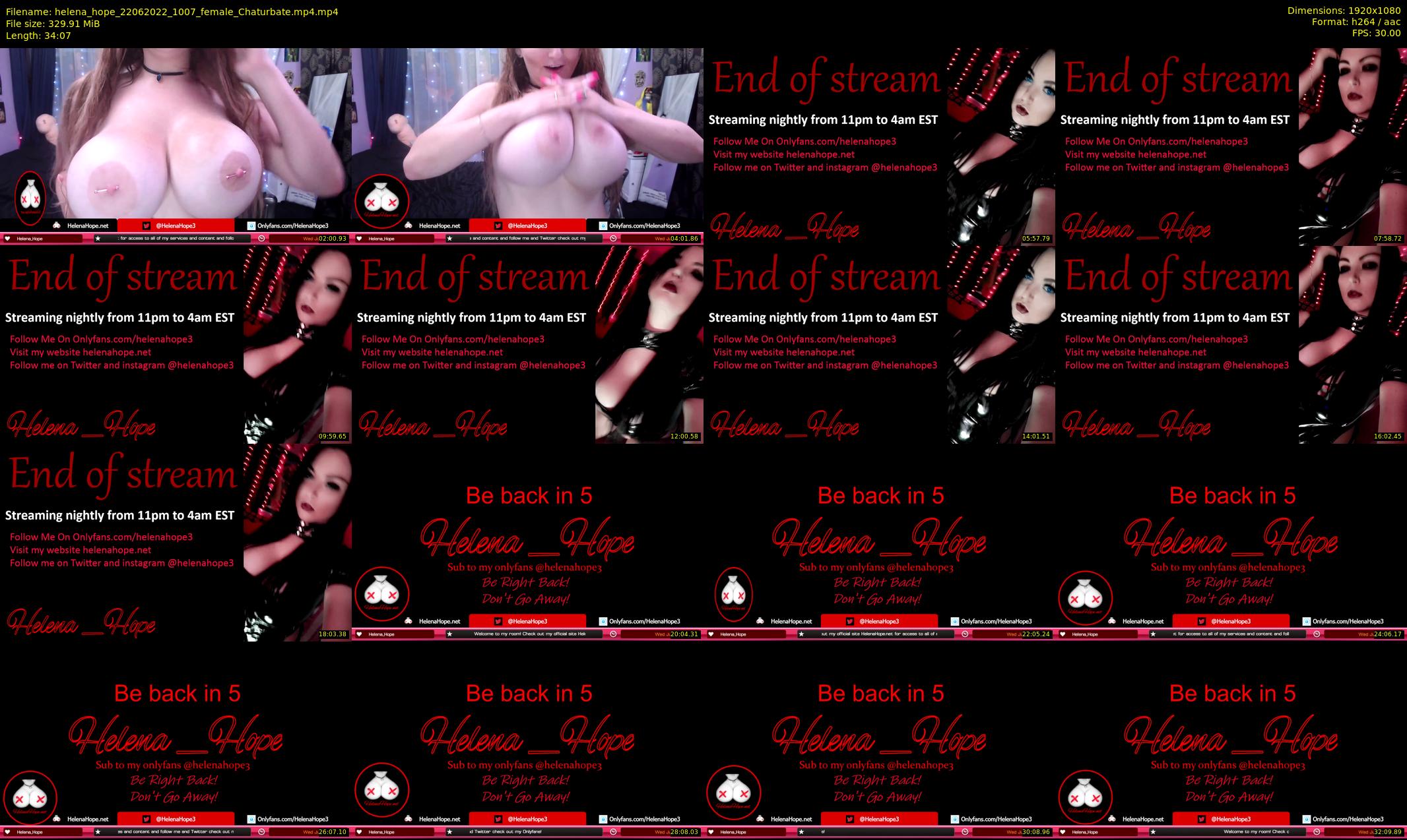 helena_hope — 35 minute Chaturbate female cam show recording, 1080p, Jun 22, 2022