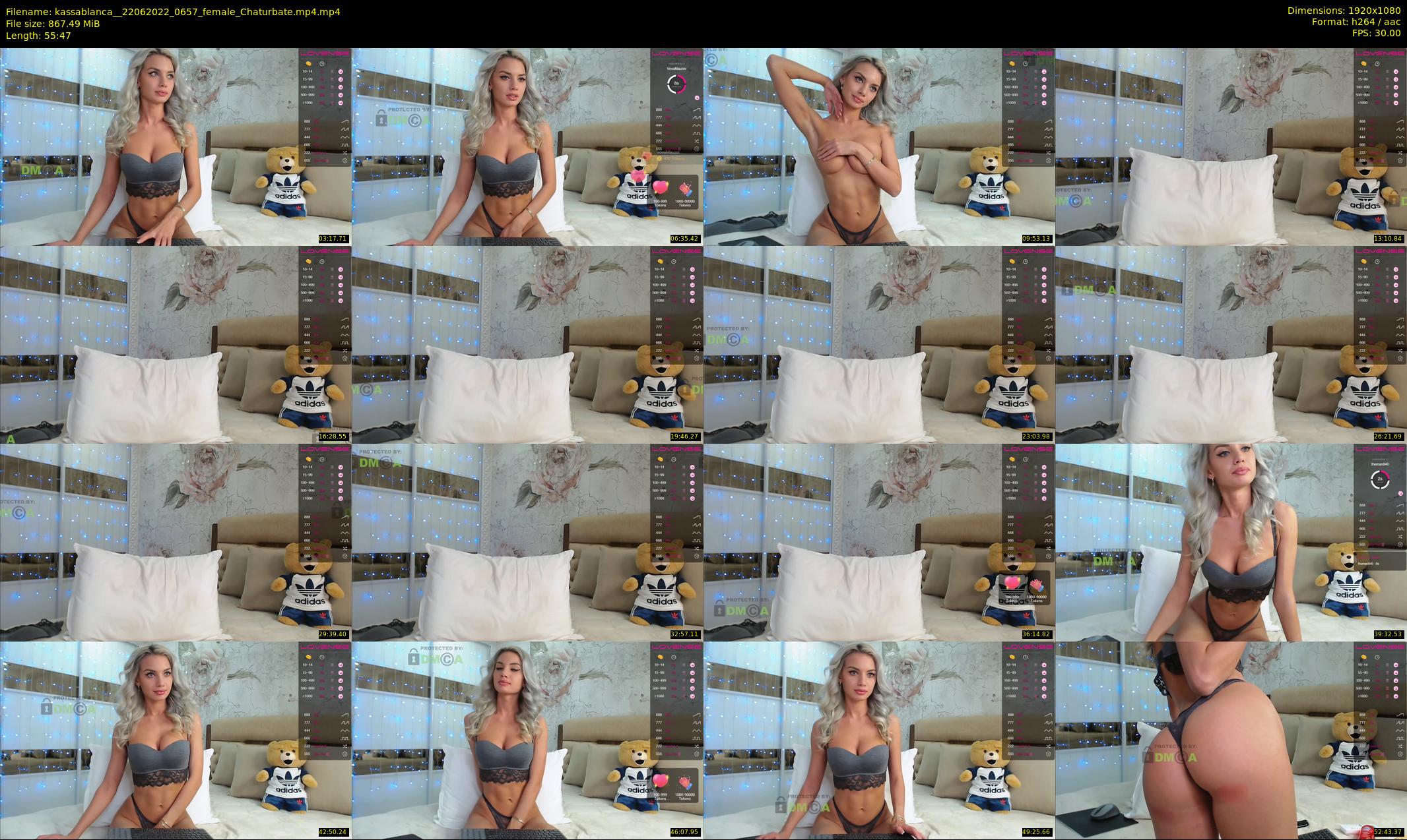 kassablanca_ — 56 minute Chaturbate female cam show recording, 1080p, Jun 22, 2022