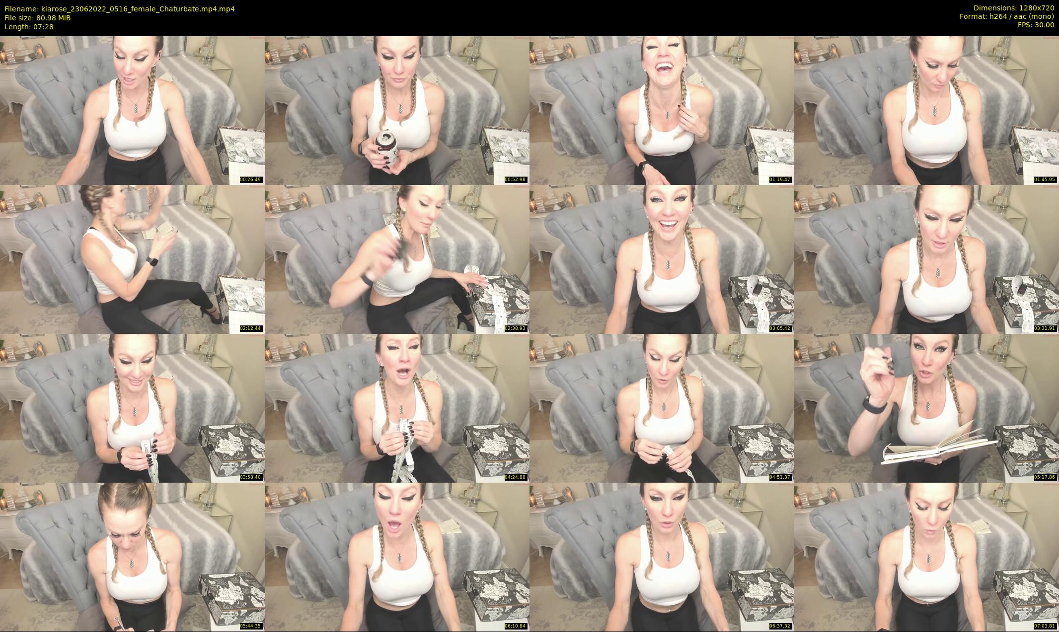 kiarose — 8 minute Chaturbate female cam show recording, 720p, Jun 23, 2022