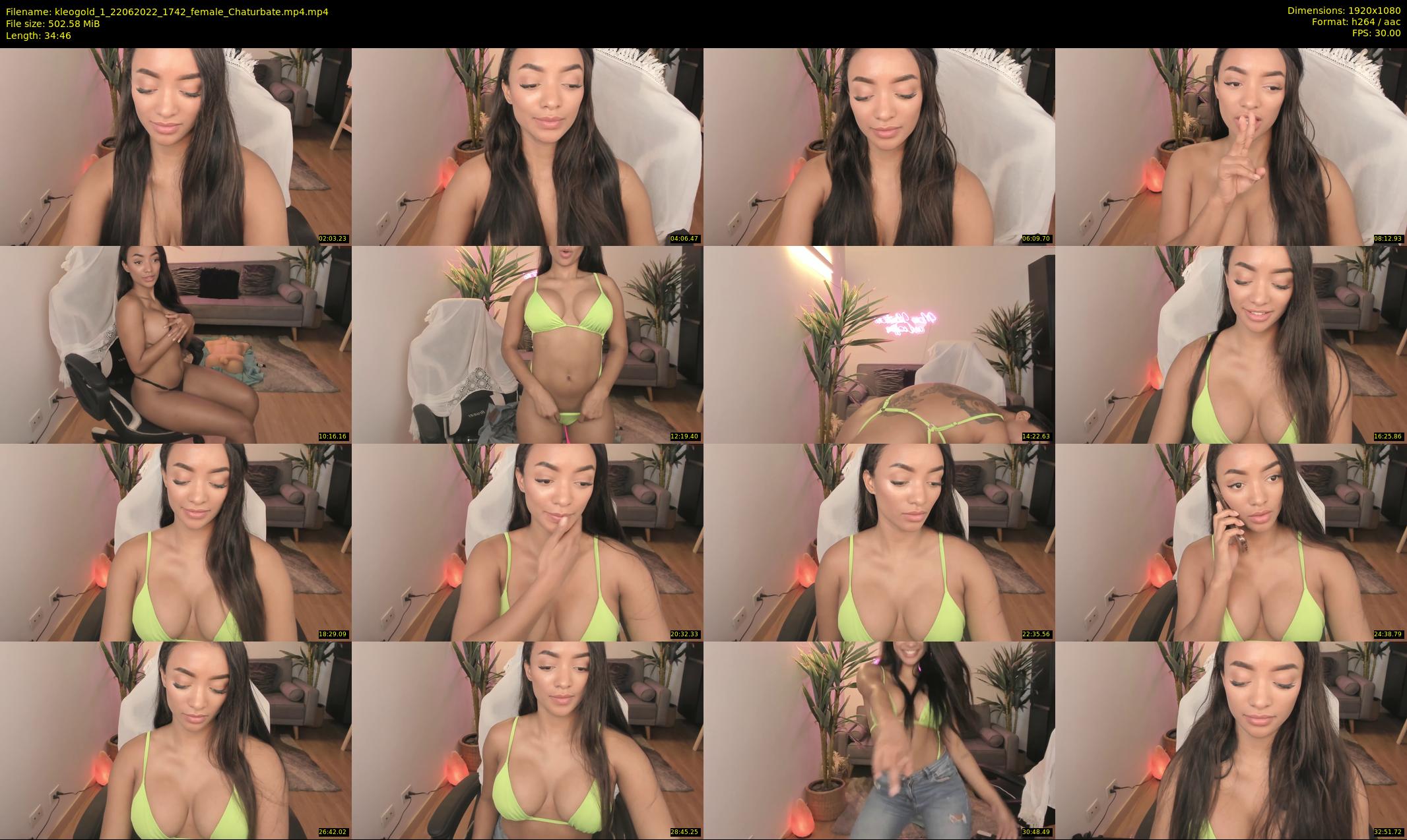 kleogold_1 — 35 minute Chaturbate female cam show recording, 1080p, Jun 22, 2022