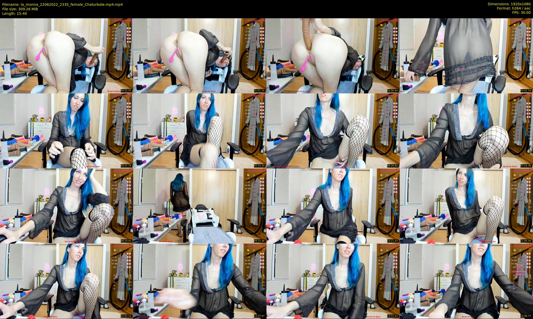 la_monna — 16 minute Chaturbate female cam show recording, 1080p, Jun 22, 2022