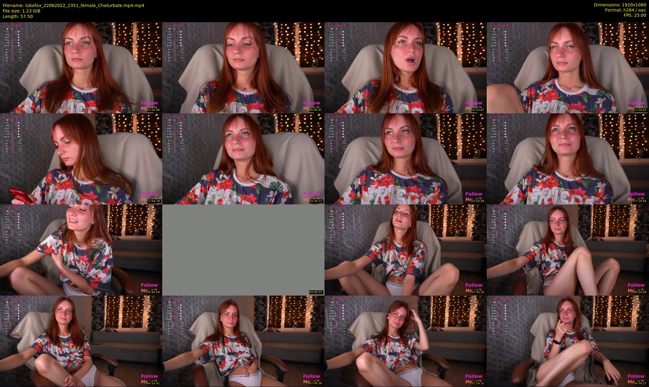 lubafox — 58 minute Chaturbate female cam show recording, 1080p, Jun 22, 2022