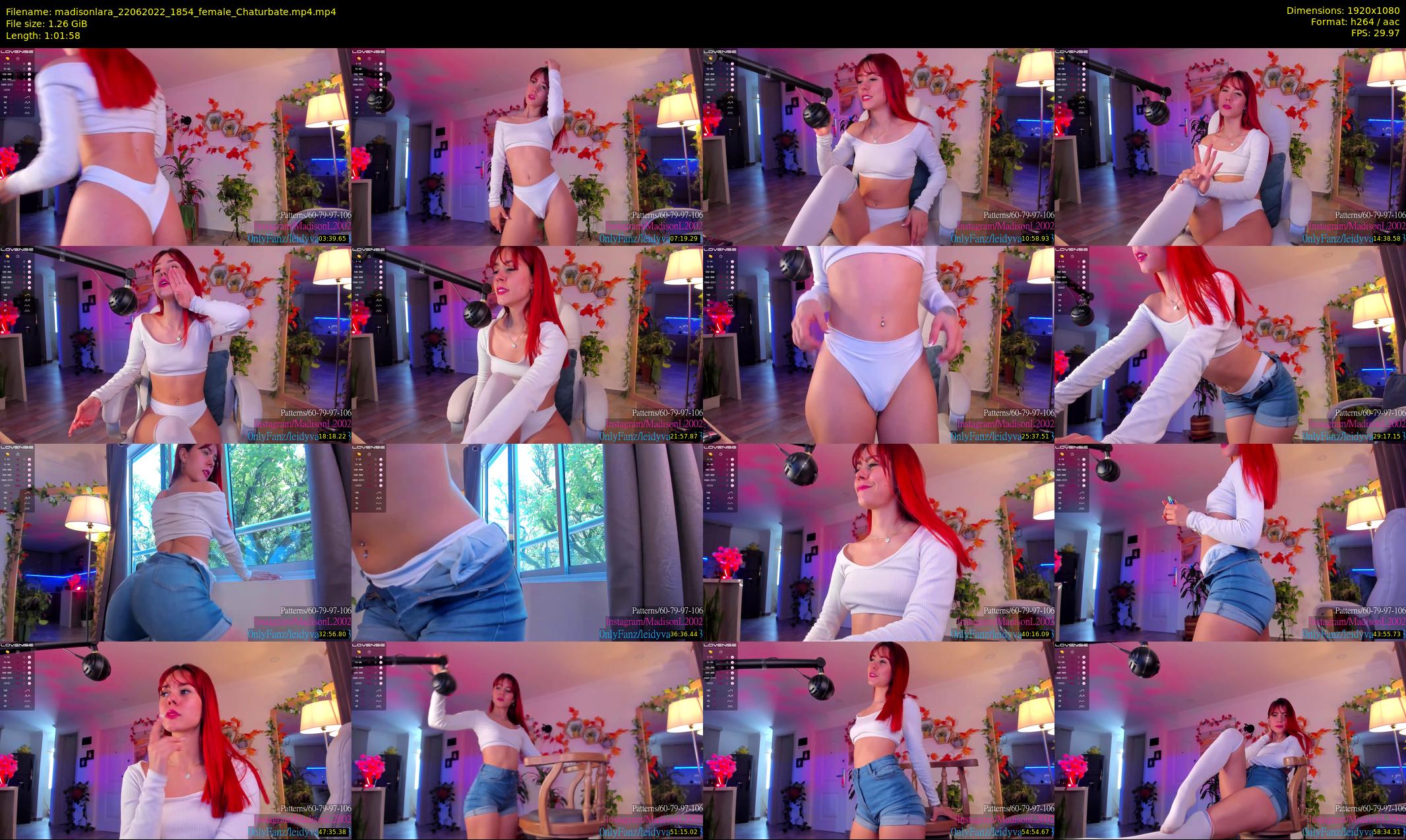 madisonlara — 62 minute Chaturbate female cam show recording, 1080p, Jun 22, 2022