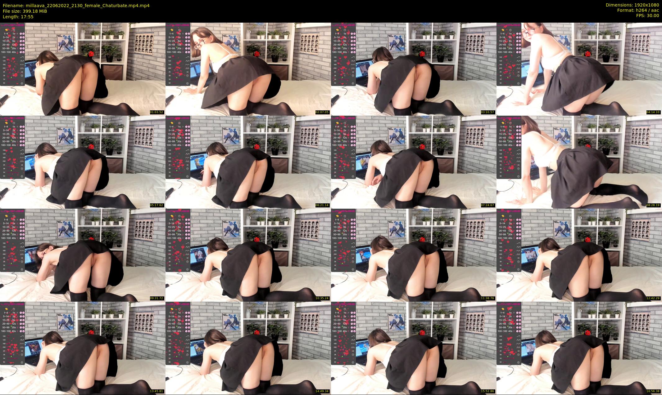 millaava — 18 minute Chaturbate female cam show recording, 1080p, Jun 22, 2022
