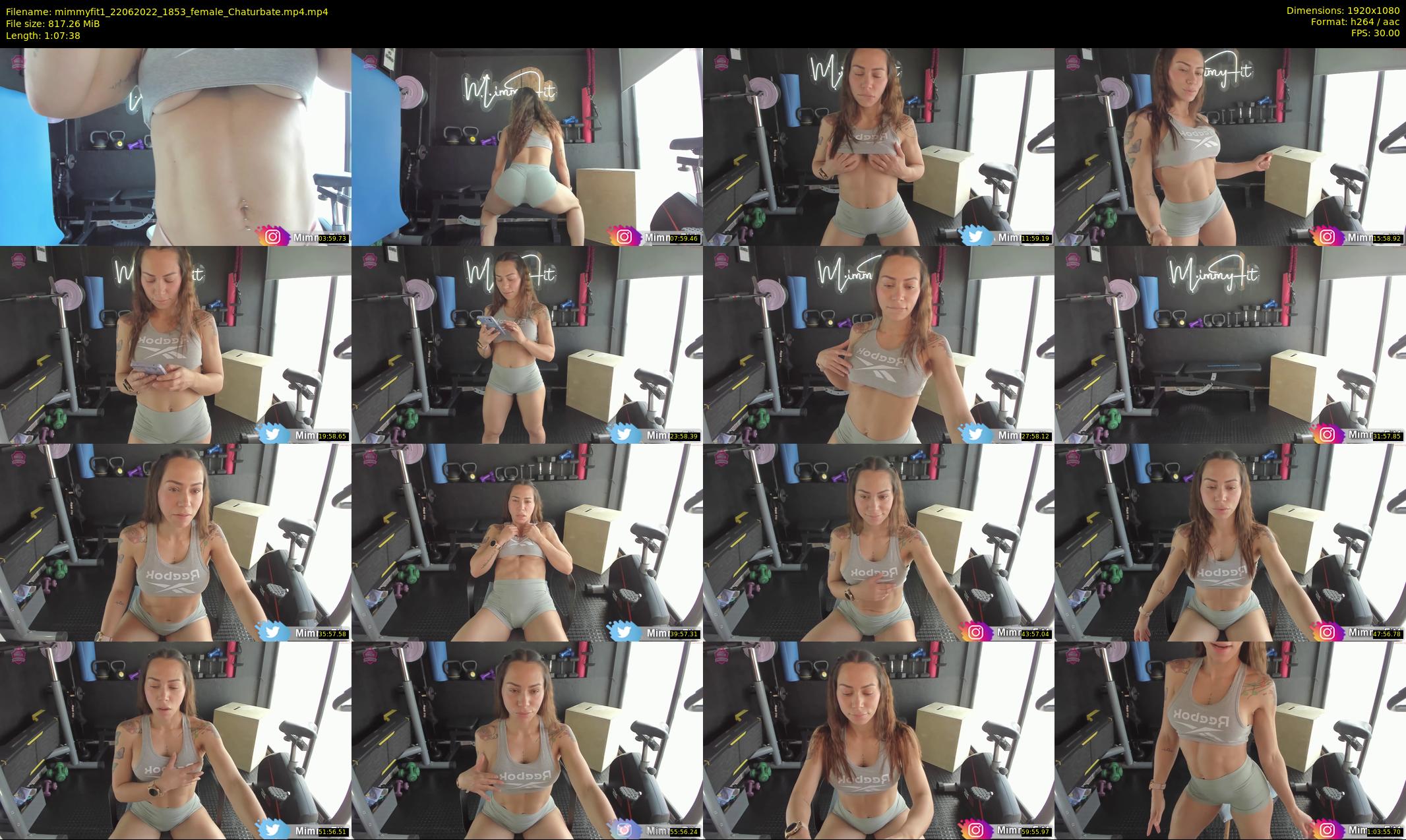 mimmyfit1 — 68 minute Chaturbate female cam show recording, 1080p, Jun 22, 2022