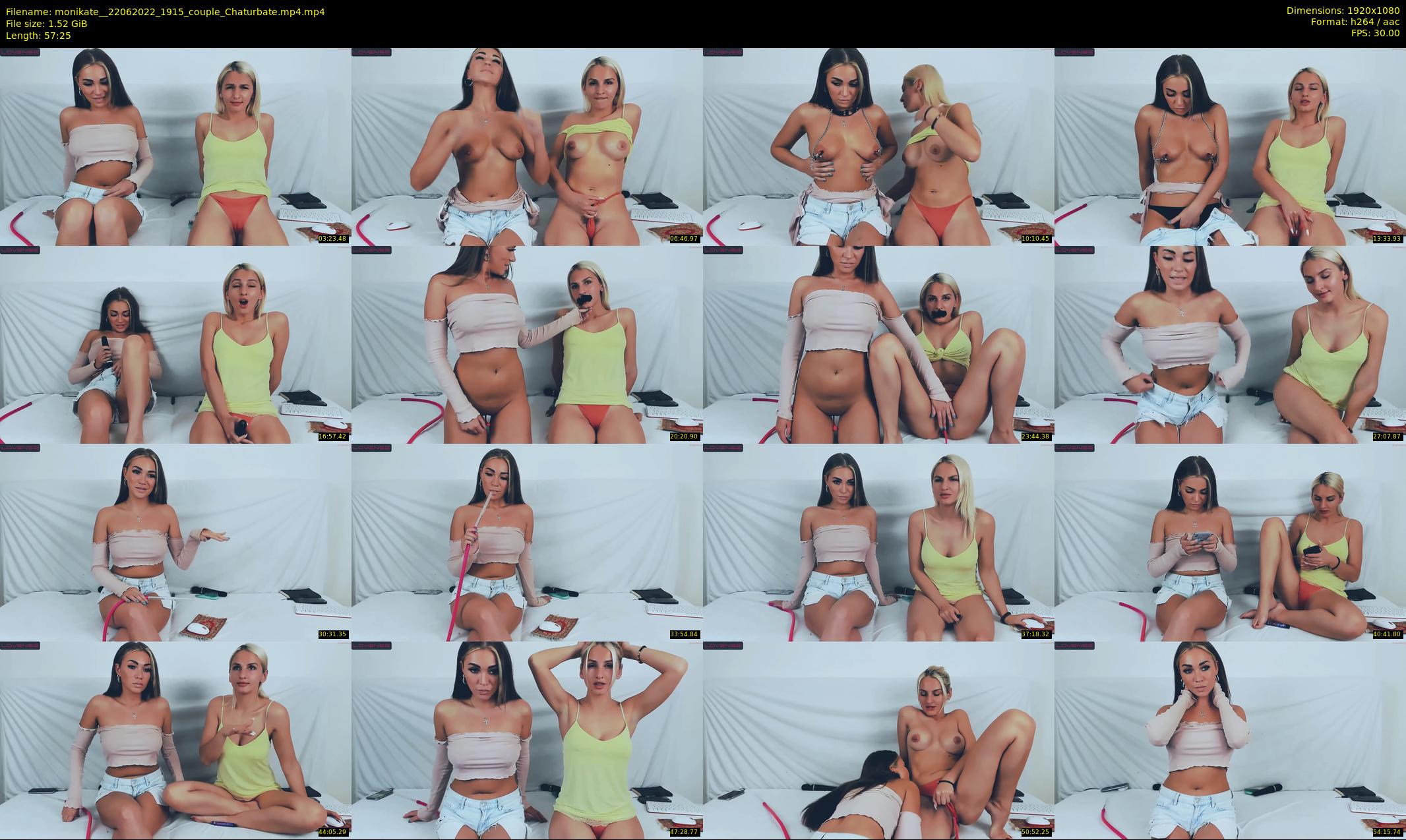 monikate_ — 58 minute Chaturbate couple cam show recording, 1080p, Jun 22, 2022