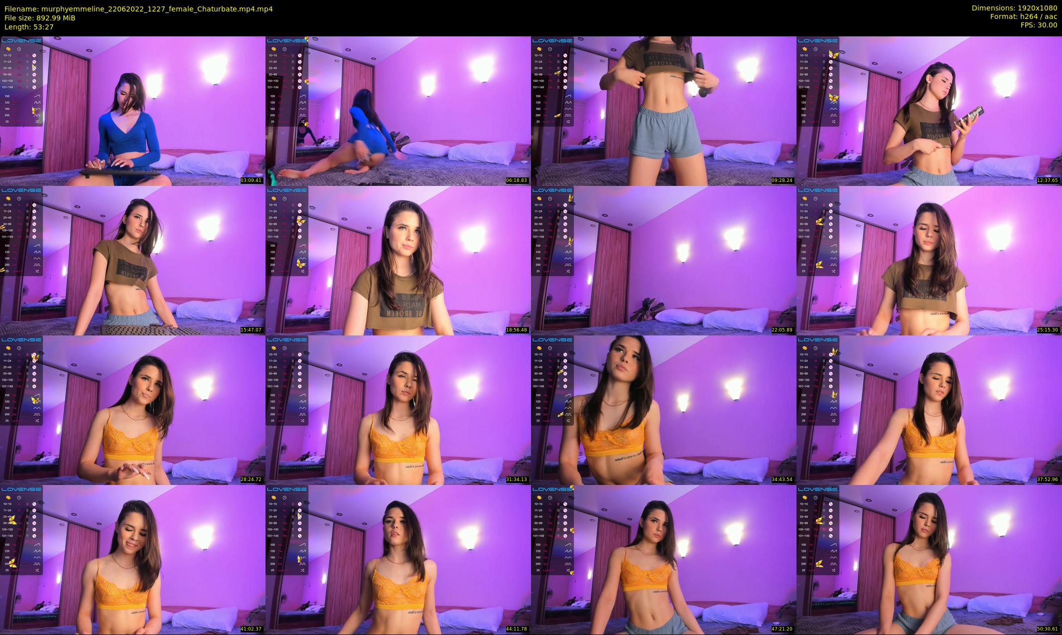 murphyemmeline — 54 minute Chaturbate female cam show recording, 1080p, Jun 22, 2022