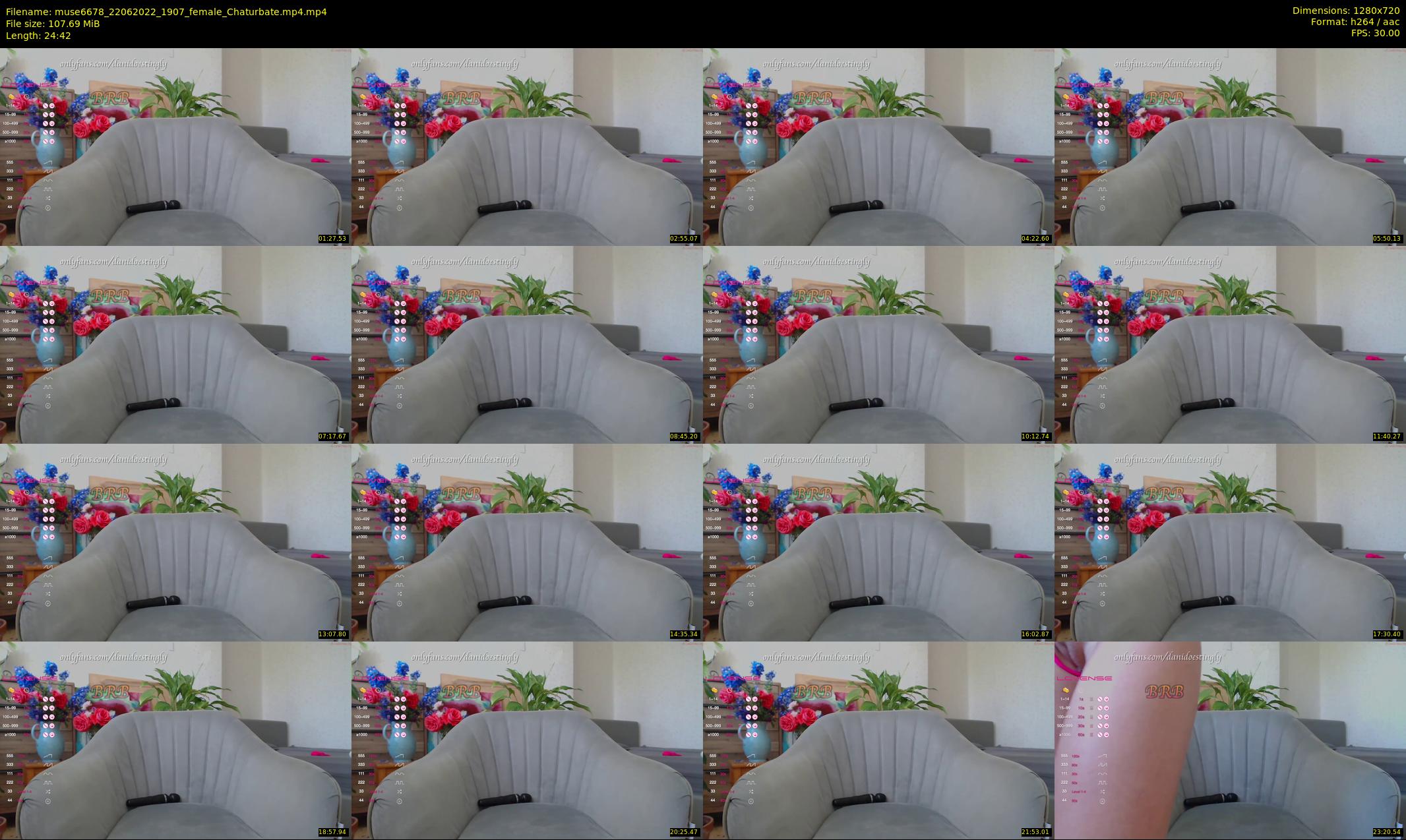 muse6678 — 25 minute Chaturbate female cam show recording, 720p, Jun 22, 2022