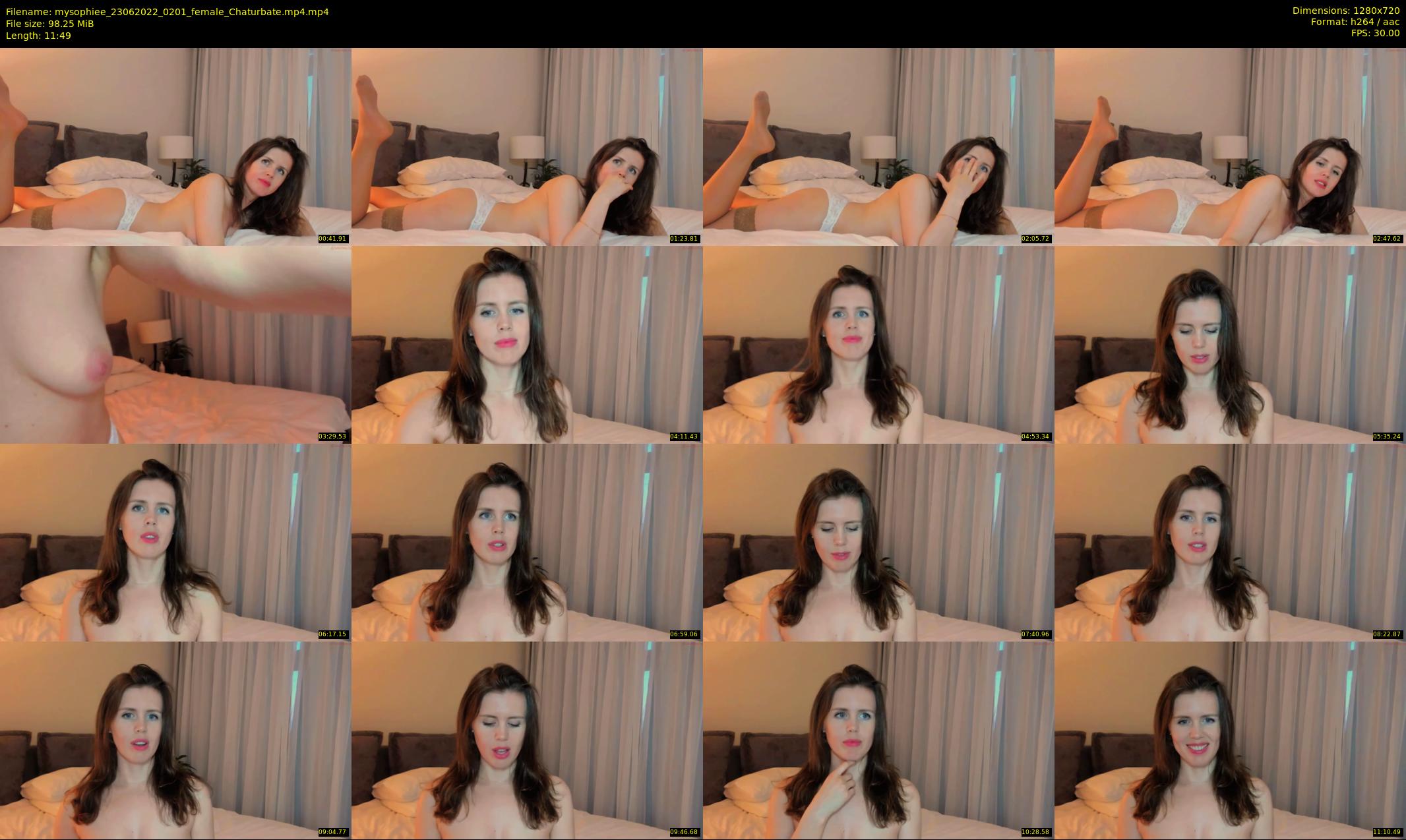 mysophiee — 12 minute Chaturbate female cam show recording, 720p, Jun 23, 2022