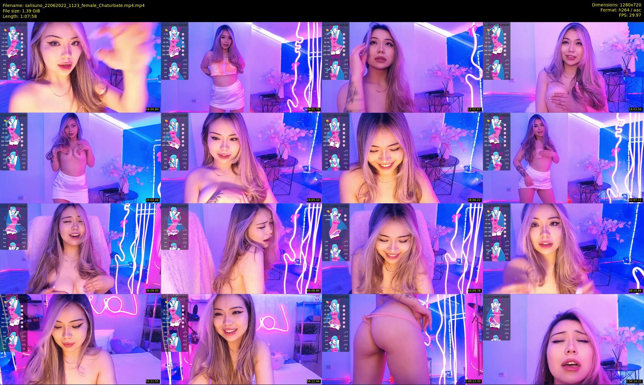 salisuno — 68 minute Chaturbate female cam show recording, 720p, Jun 22, 2022