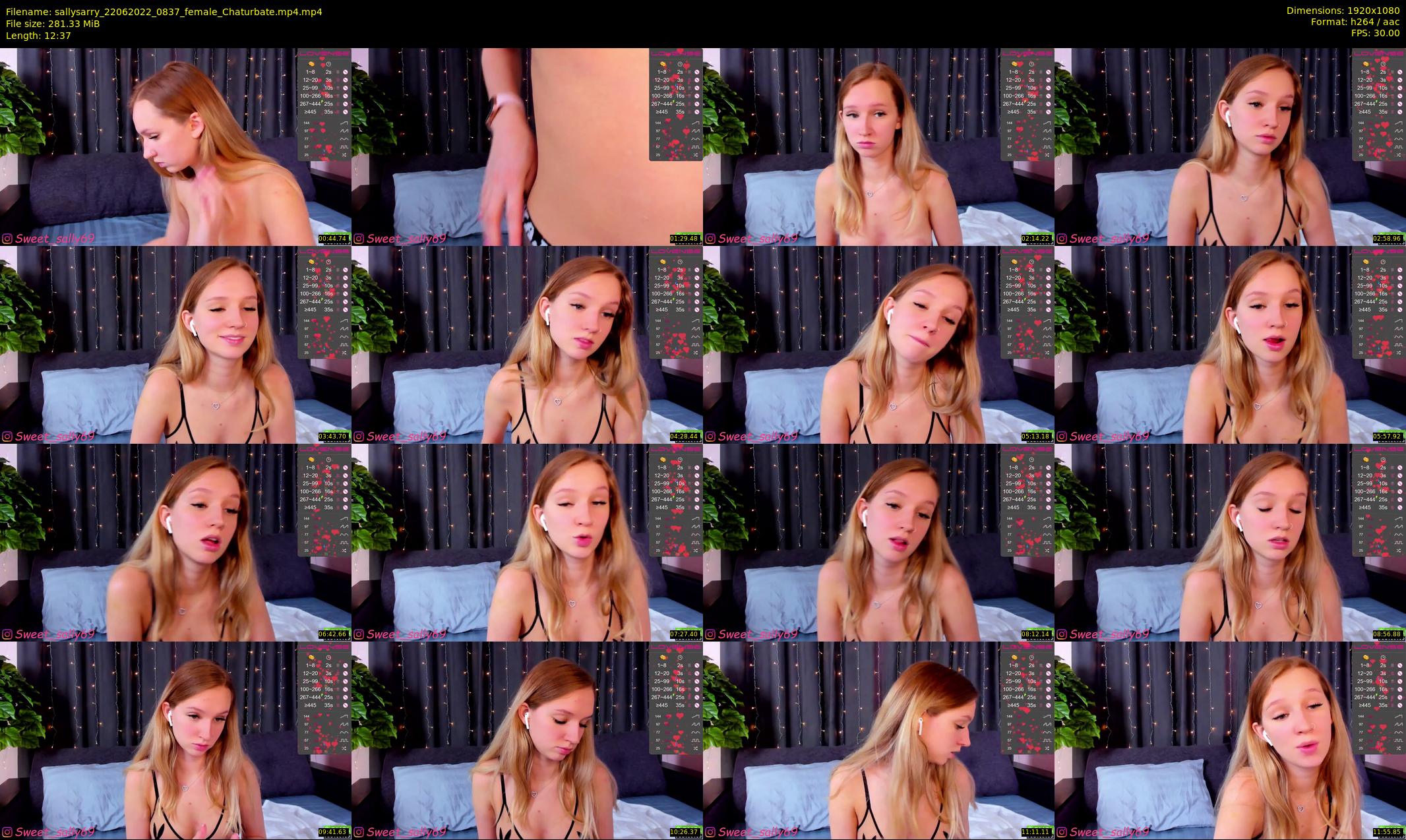 sallysarry — 13 minute Chaturbate couple cam show recording, 1080p, Jun 22, 2022